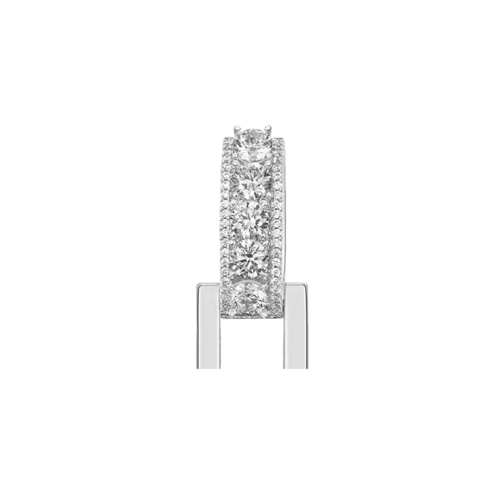 12mm Bail-Custom Radiant Layers Vertical Letter Pendant - Image 2