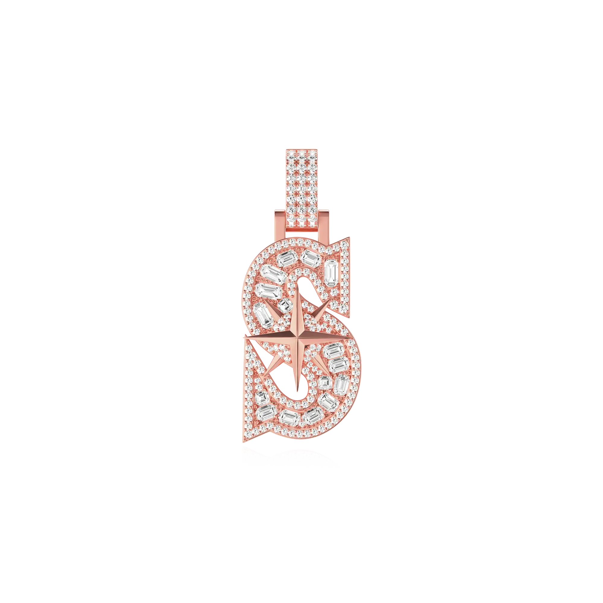 Custom 30MM Star Font Pendant - Image 7