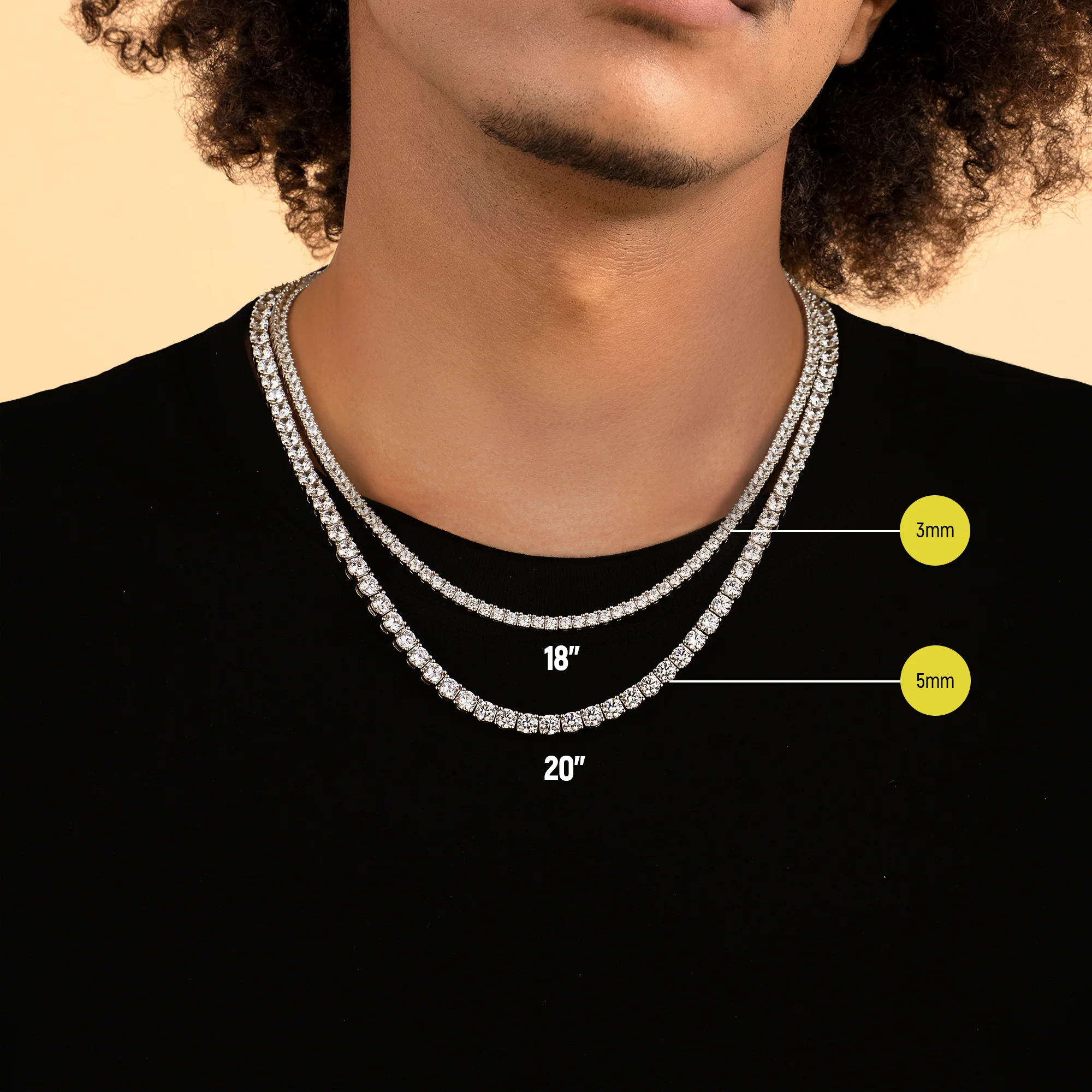 3mm Brass Iced Tennis Chain - Image 17