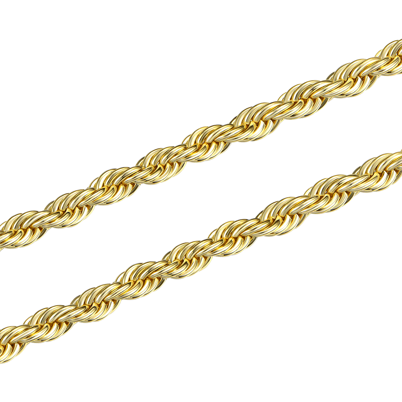 4.5mm Yellow Gold Rope Chain - Image 2