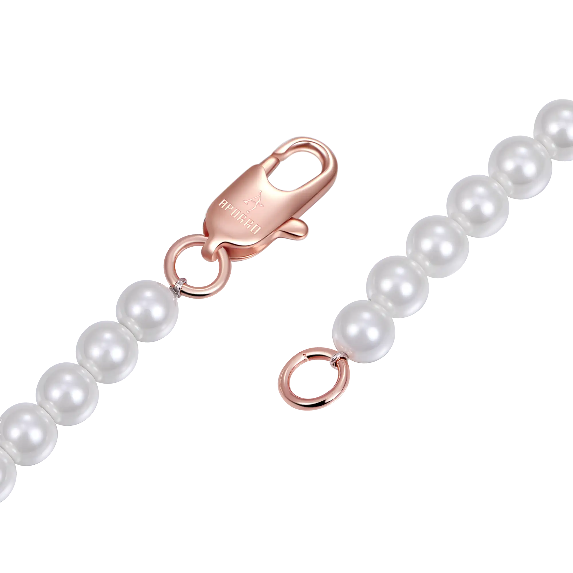4mm Trove Orbit Pearl Chain - Rose Gold - Image 4