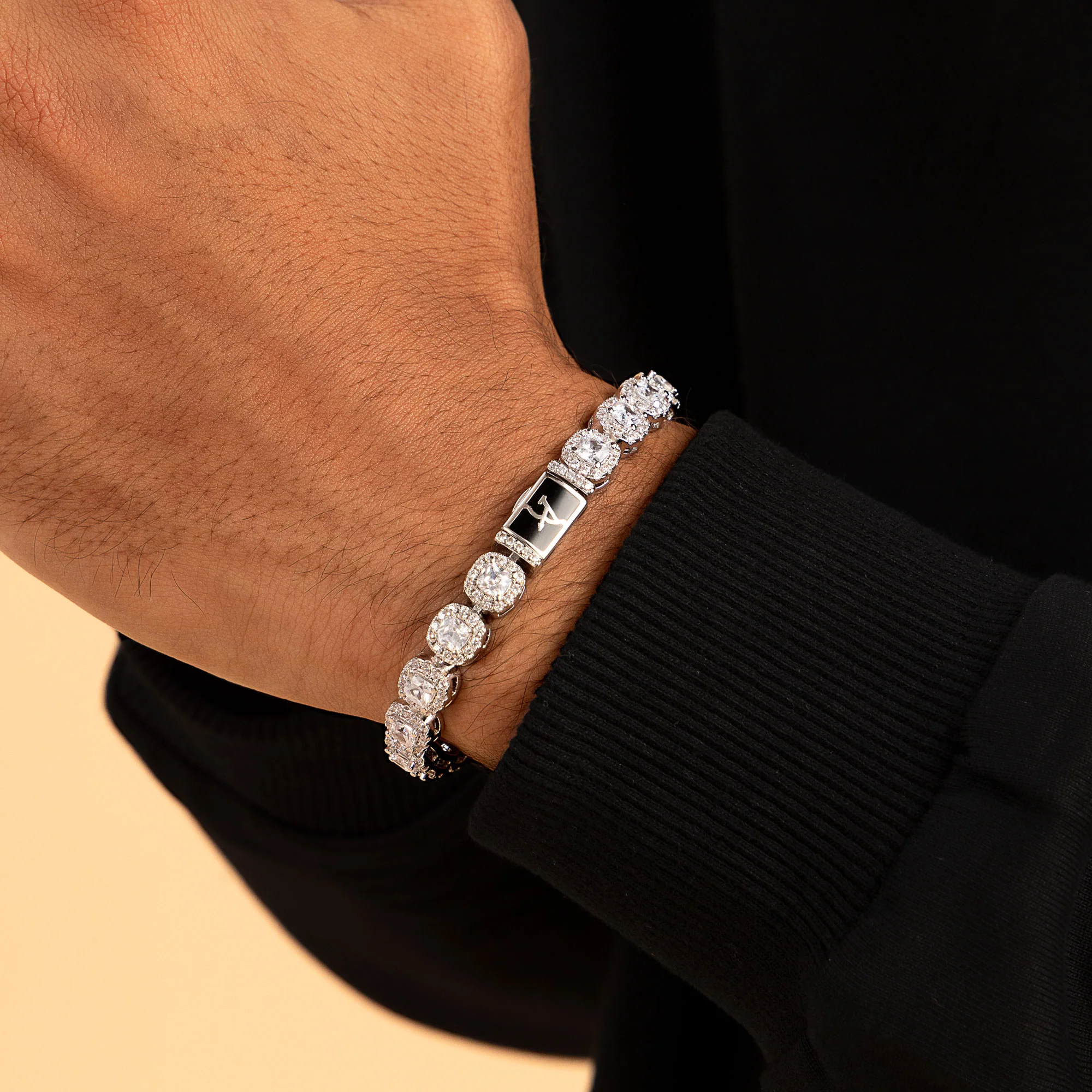 7mm Cushion-Cut Clustered Tennis Chain and Bracelet Gift Set - Image 5