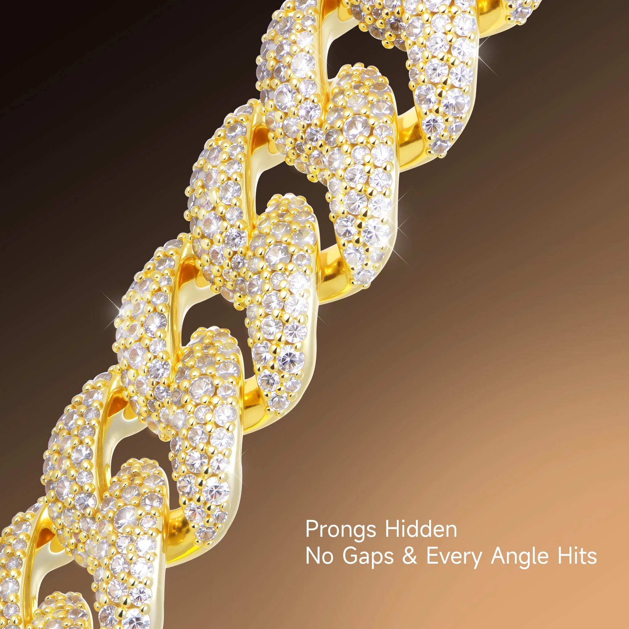 8mm Round Cut Cuban Chain & Bracelet Set - Image 6