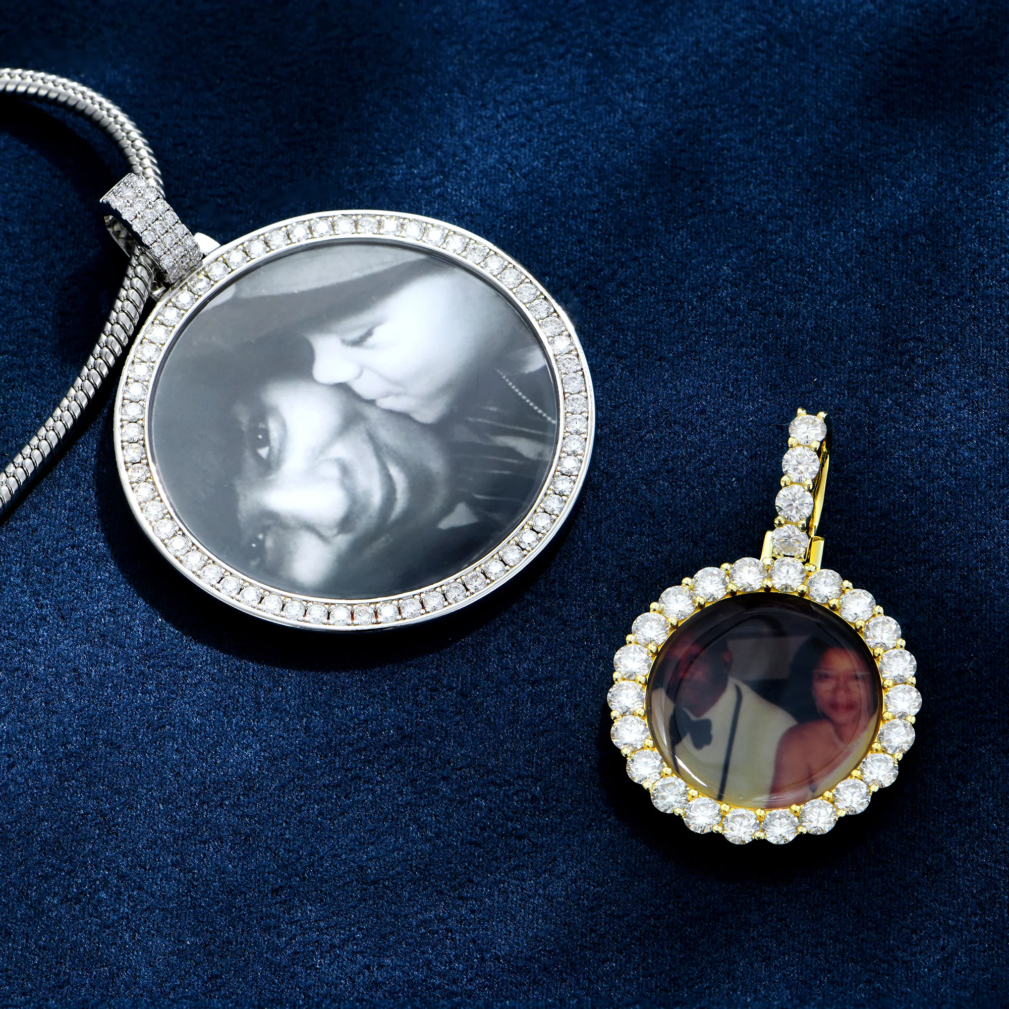 Custom Moissanite Photo Pendant - Image 4
