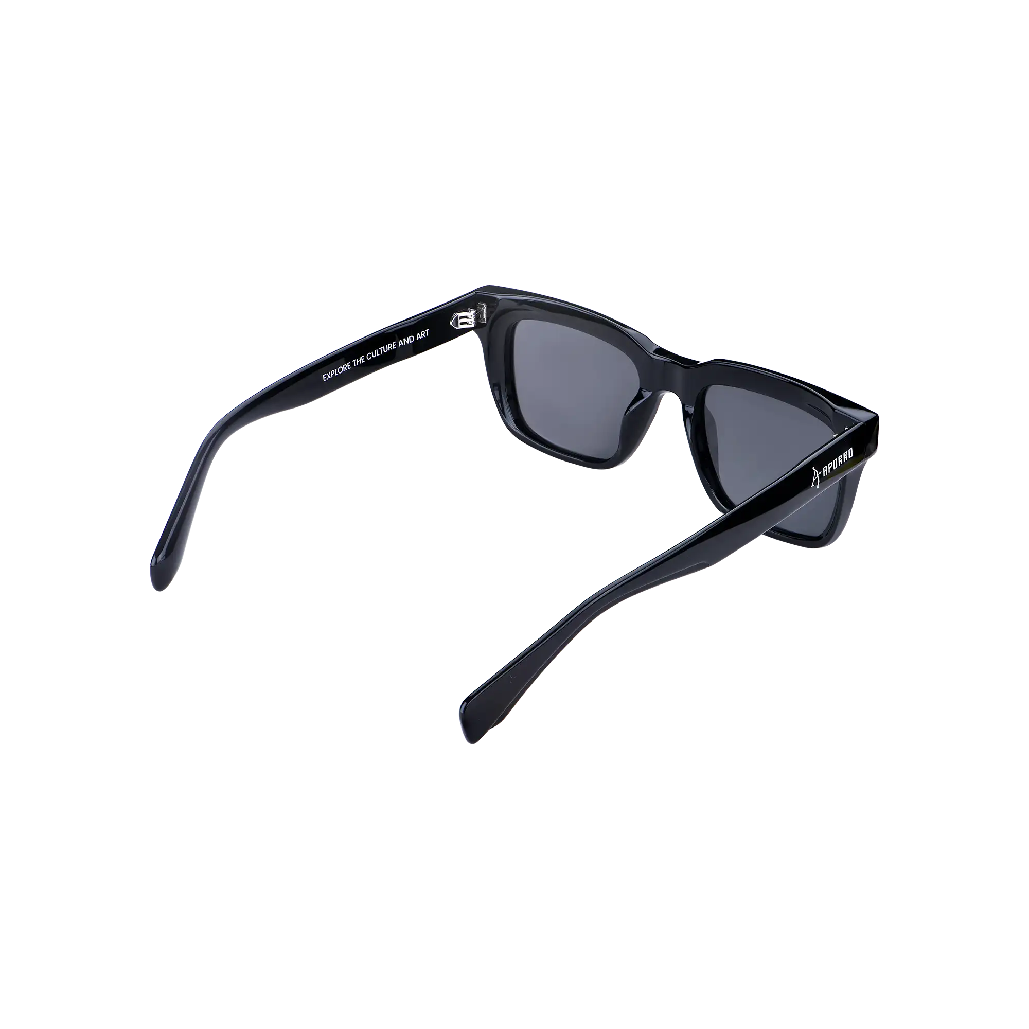 APORRO Ultra Black Sunglasses + Leather Case - Image 4