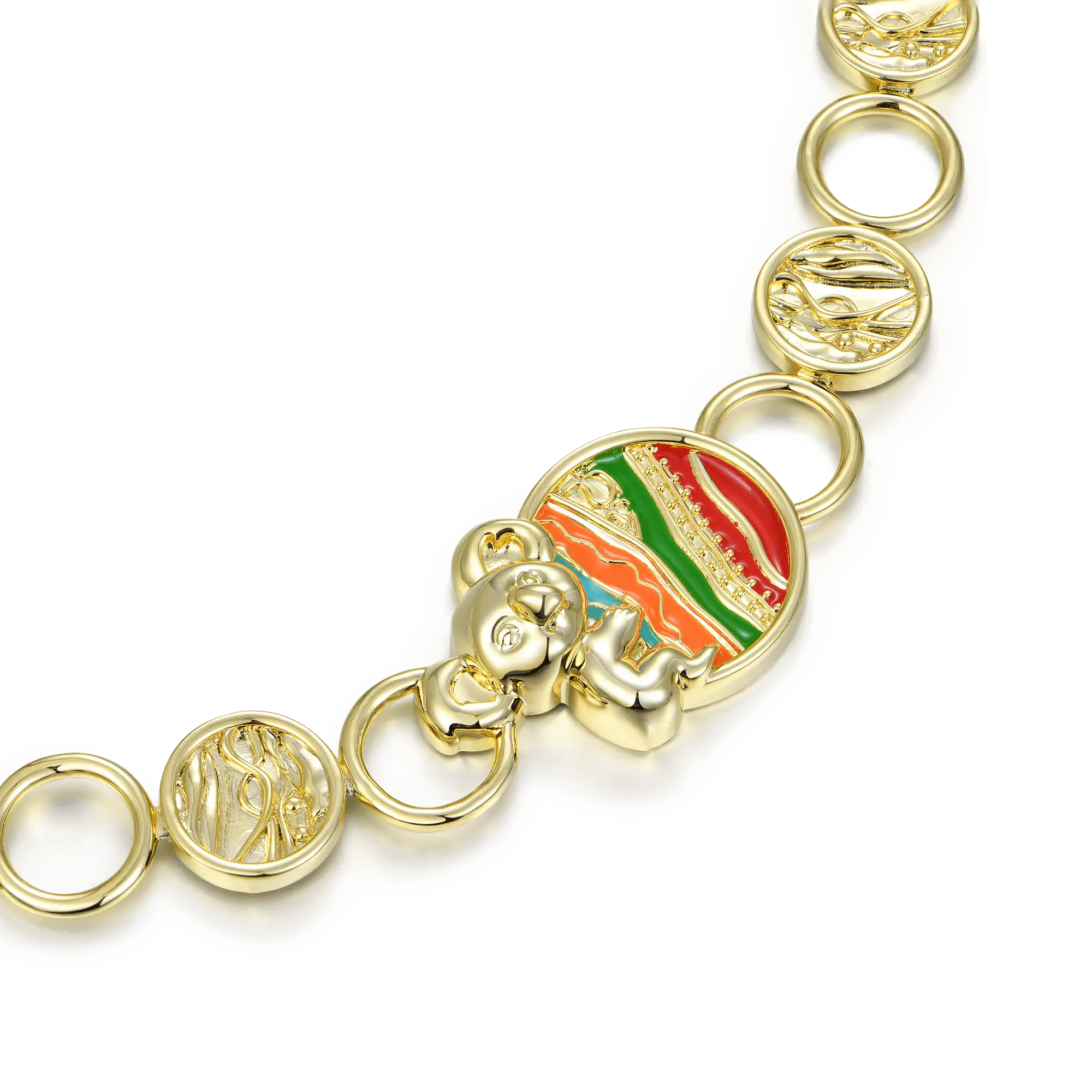 APORRO X COOGI Sweater Stripe Koala Adjustable Necklace - Image 3