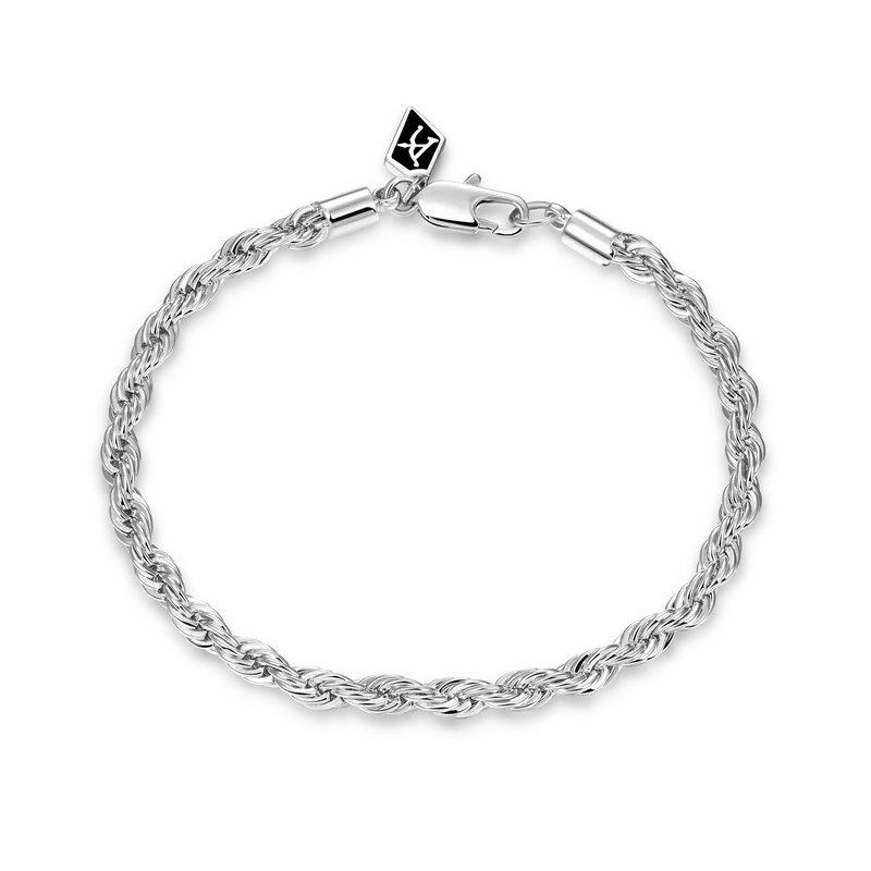 Baguette Tennis & Rope Bracelet Set - Image 2