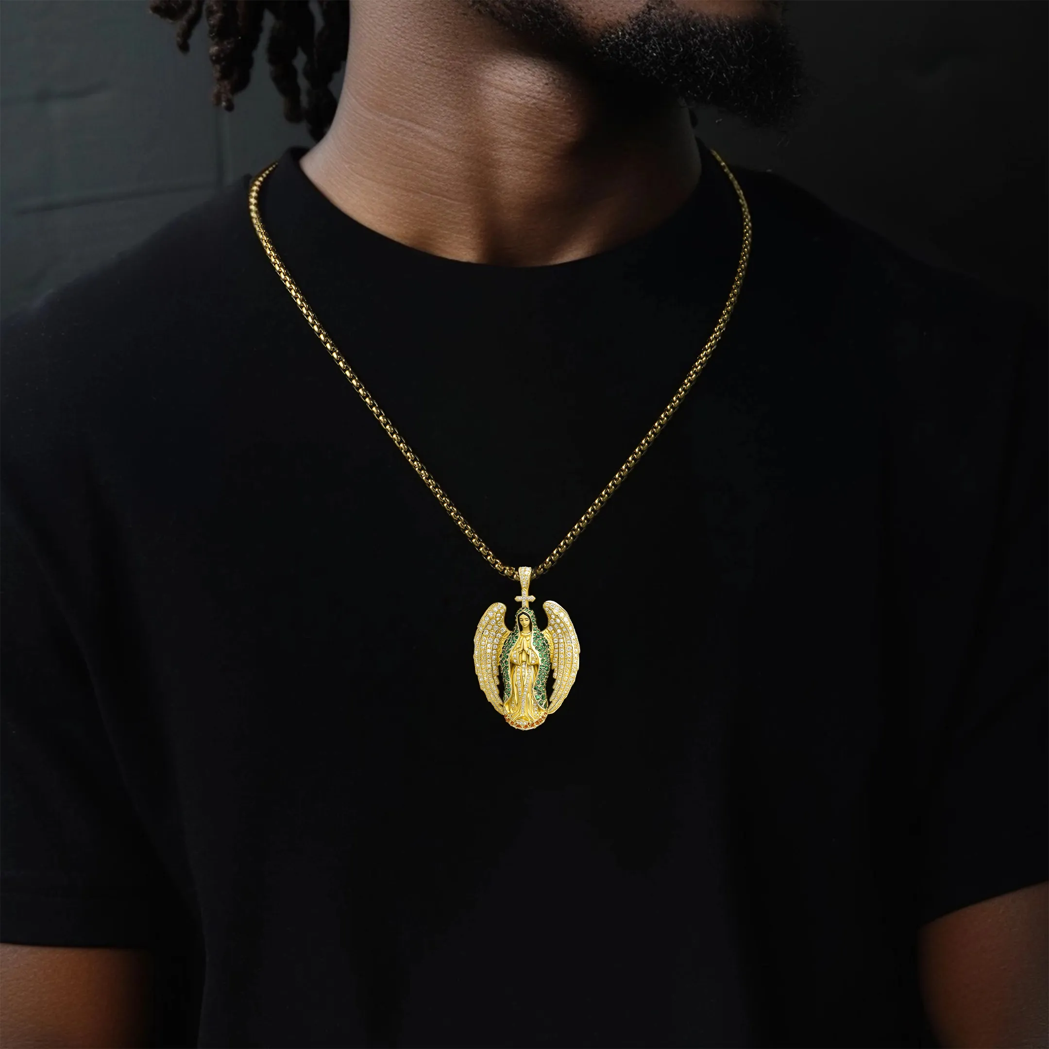 Blessed Mary Winged Pendant - Image 2