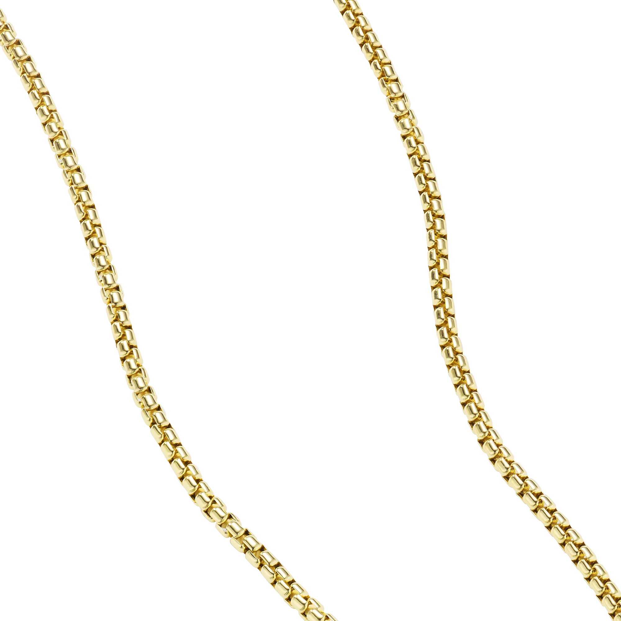 2.5mm Box Chain - Yellow Gold - Image 3