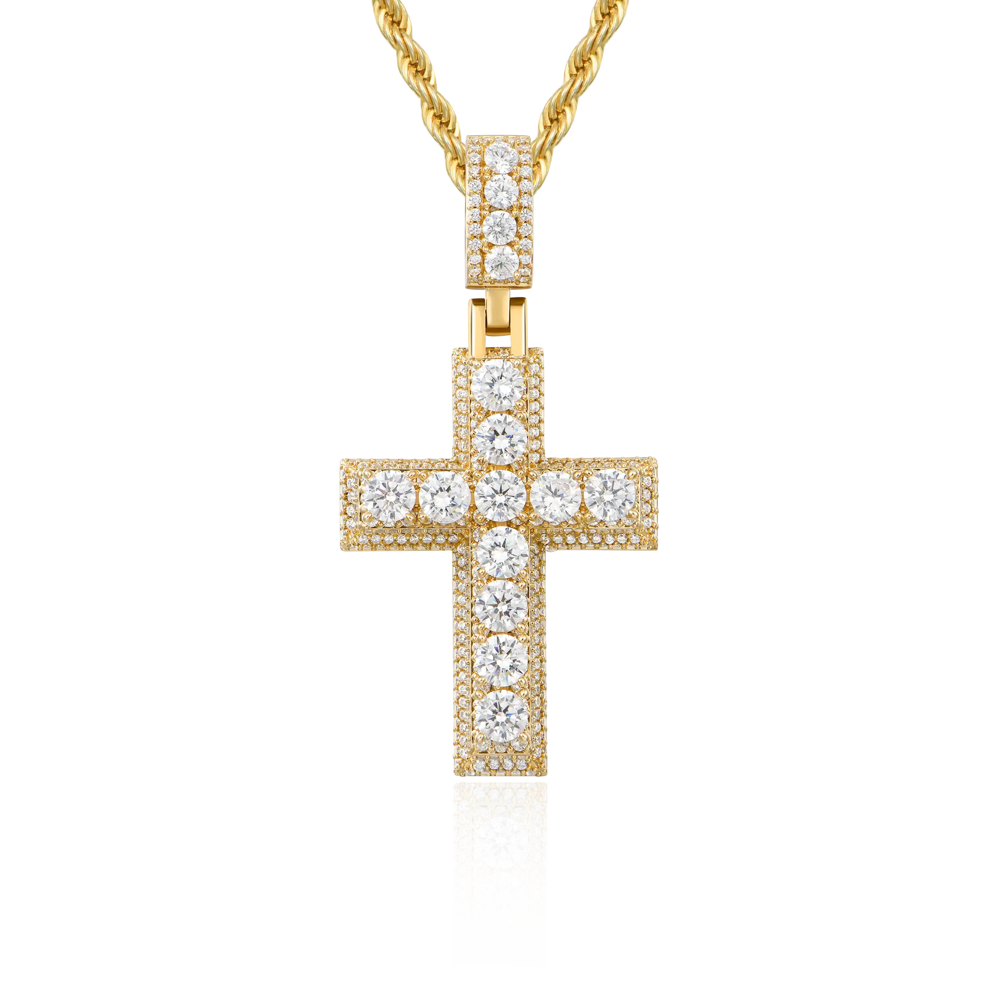 Brilliance Layered Cross Pendant - Image 13