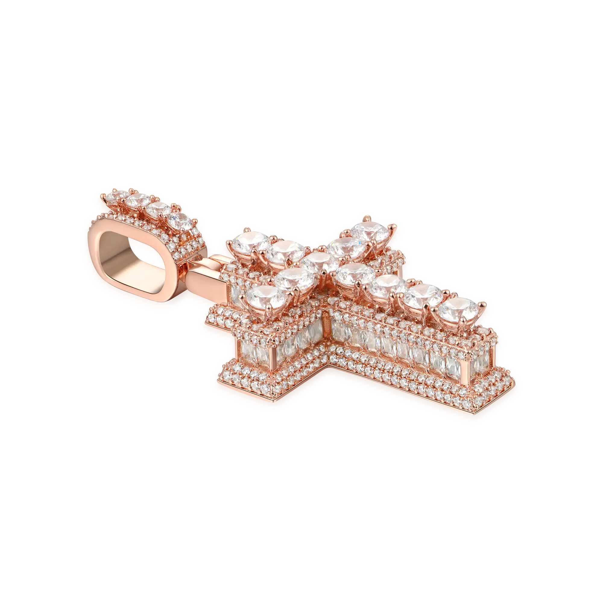 Brilliance Layered Cross Pendant - Image 3