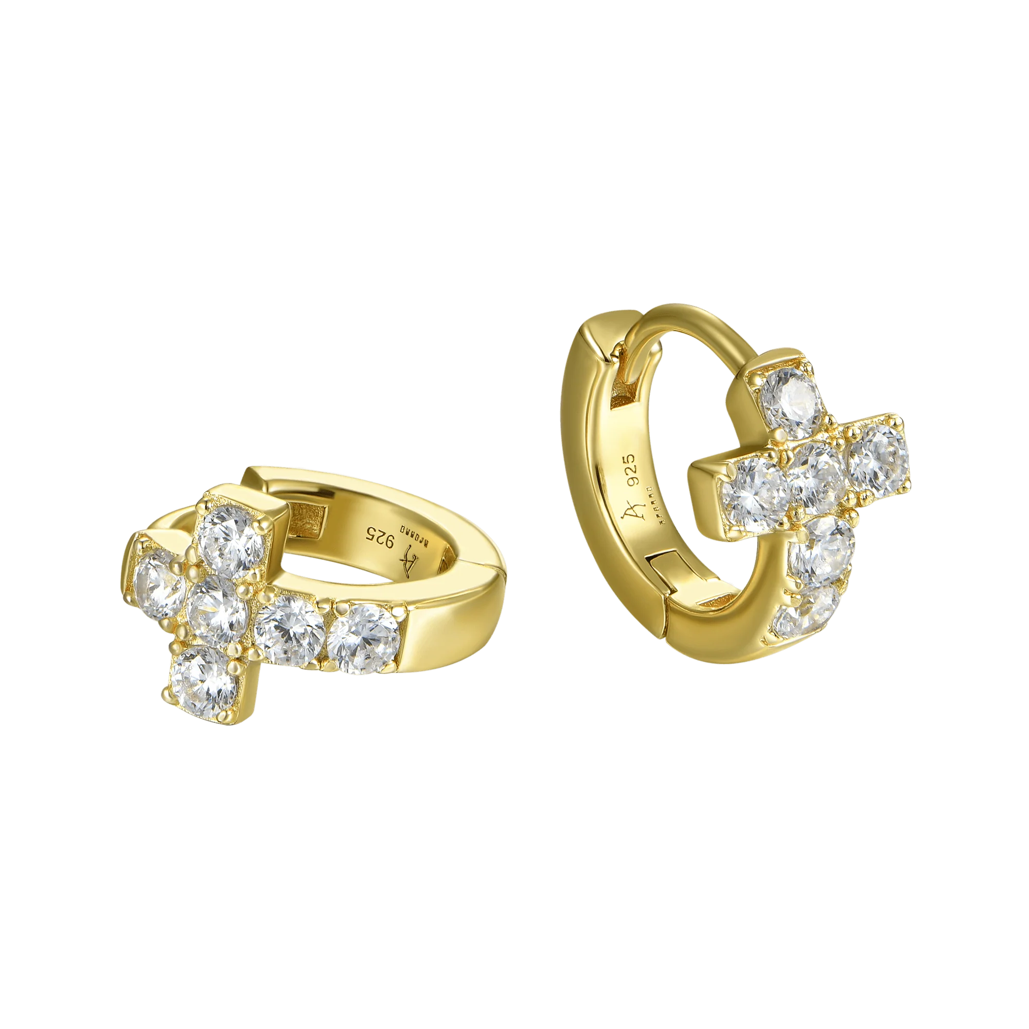Cross Hoop Earring - Single - Image 11