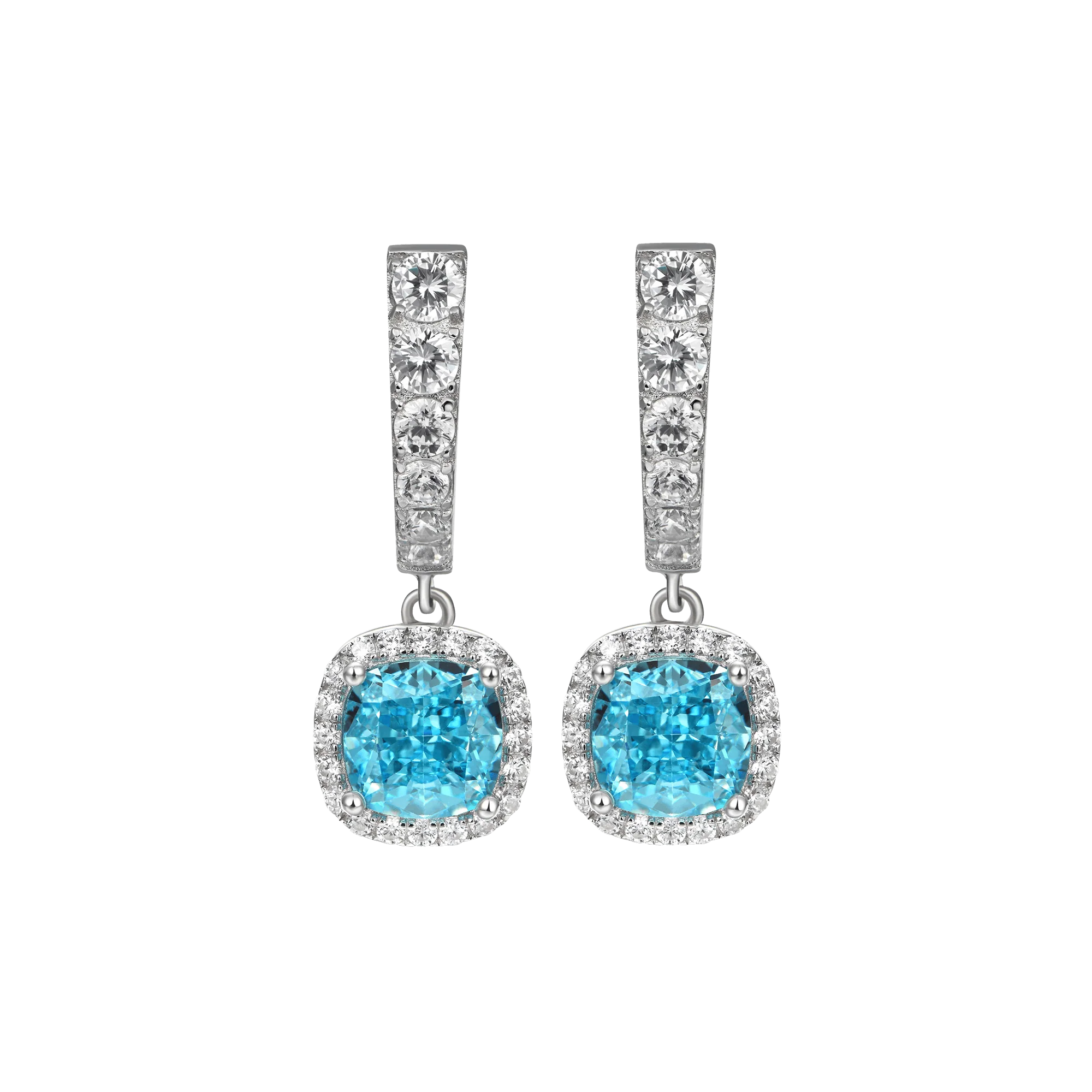 S925 Crushed Ice Dangly Earring - Image 4