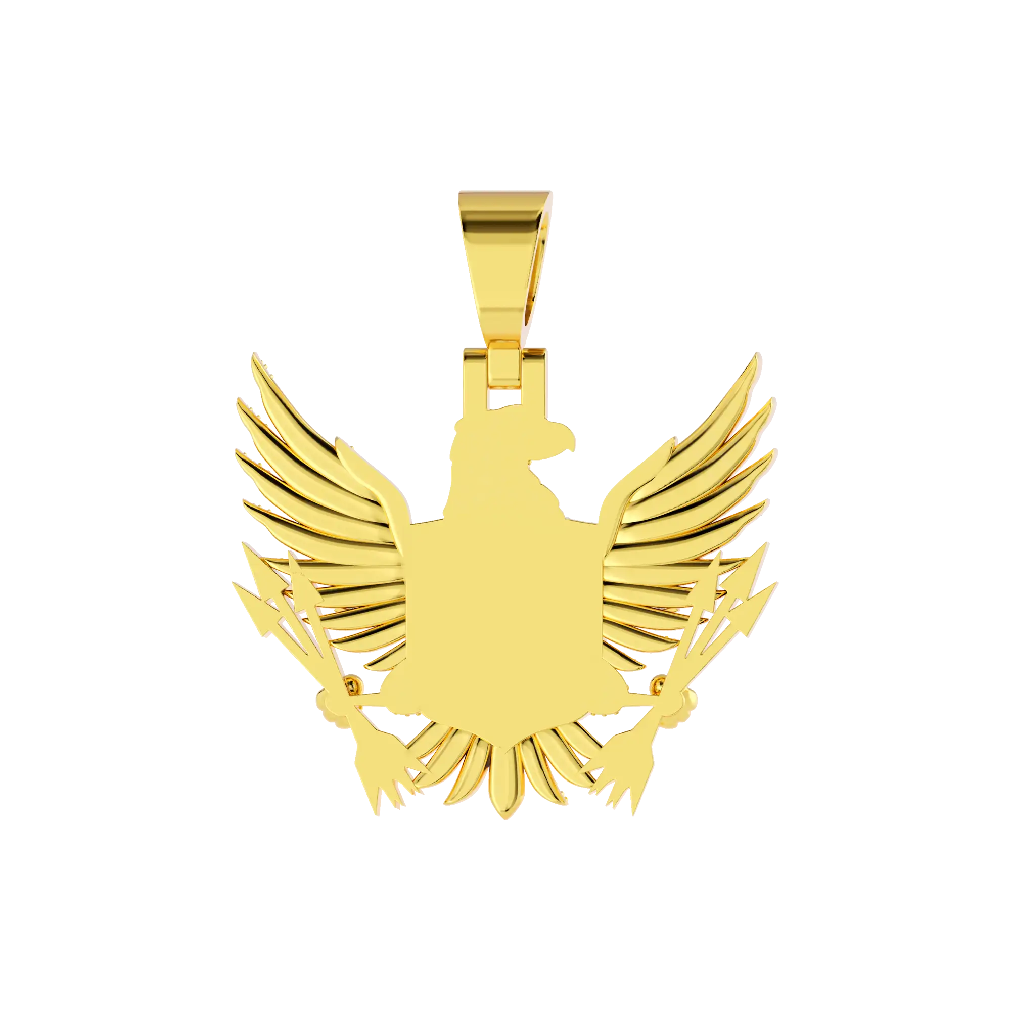 Custom 3D Eagle Photo Frame Pendant - Image 4