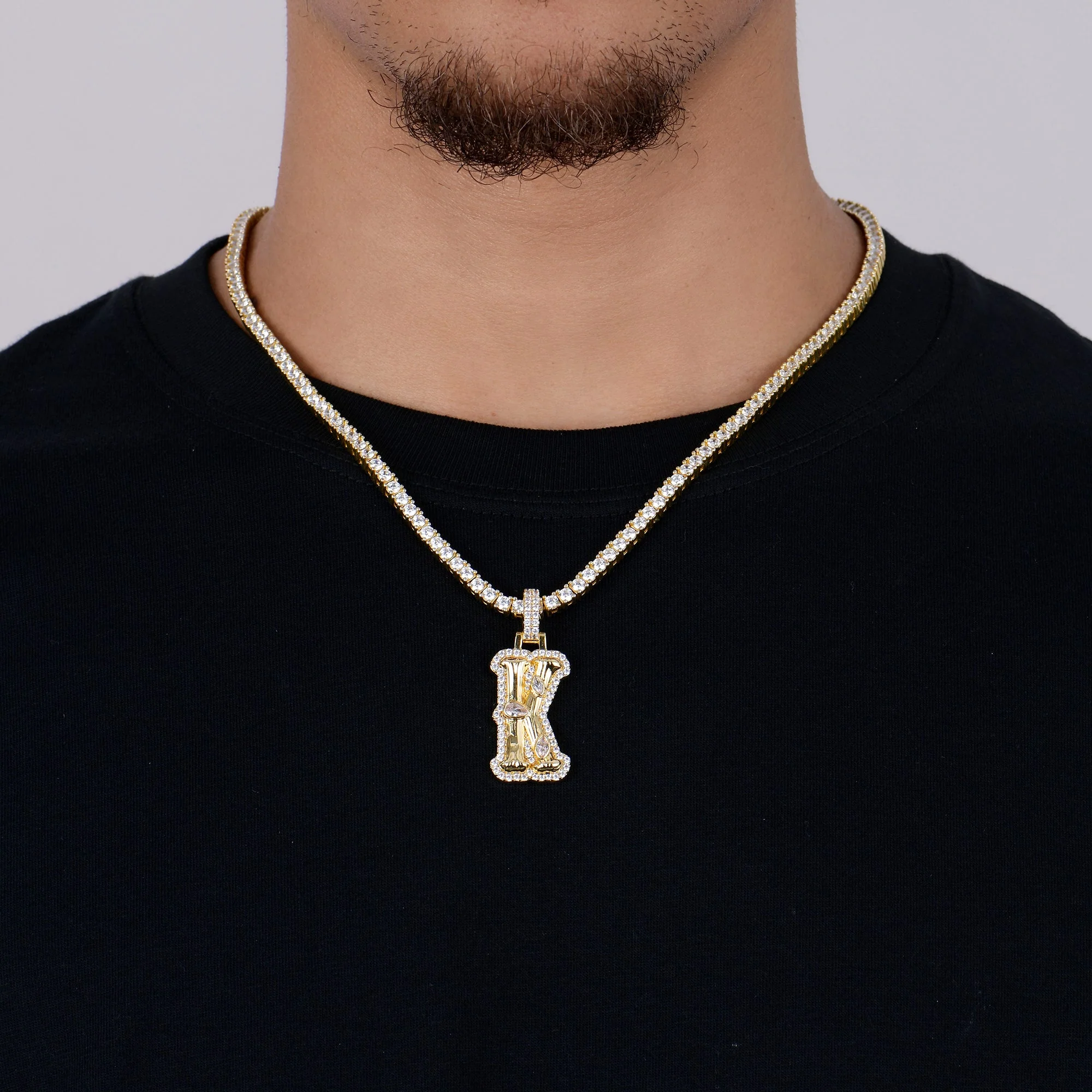 Custom Bone Font Pendant - Image 2