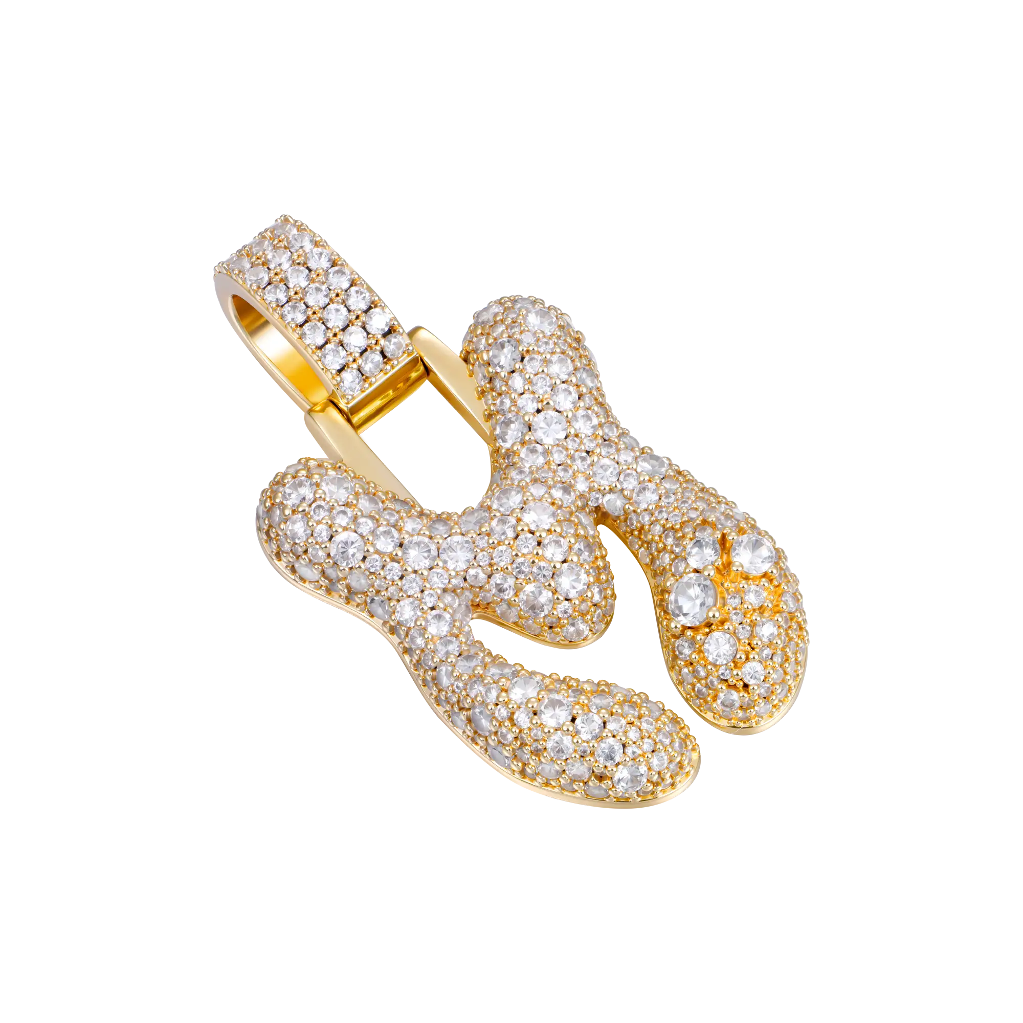Custom Bubble Font Pendant - 30mm - Image 6