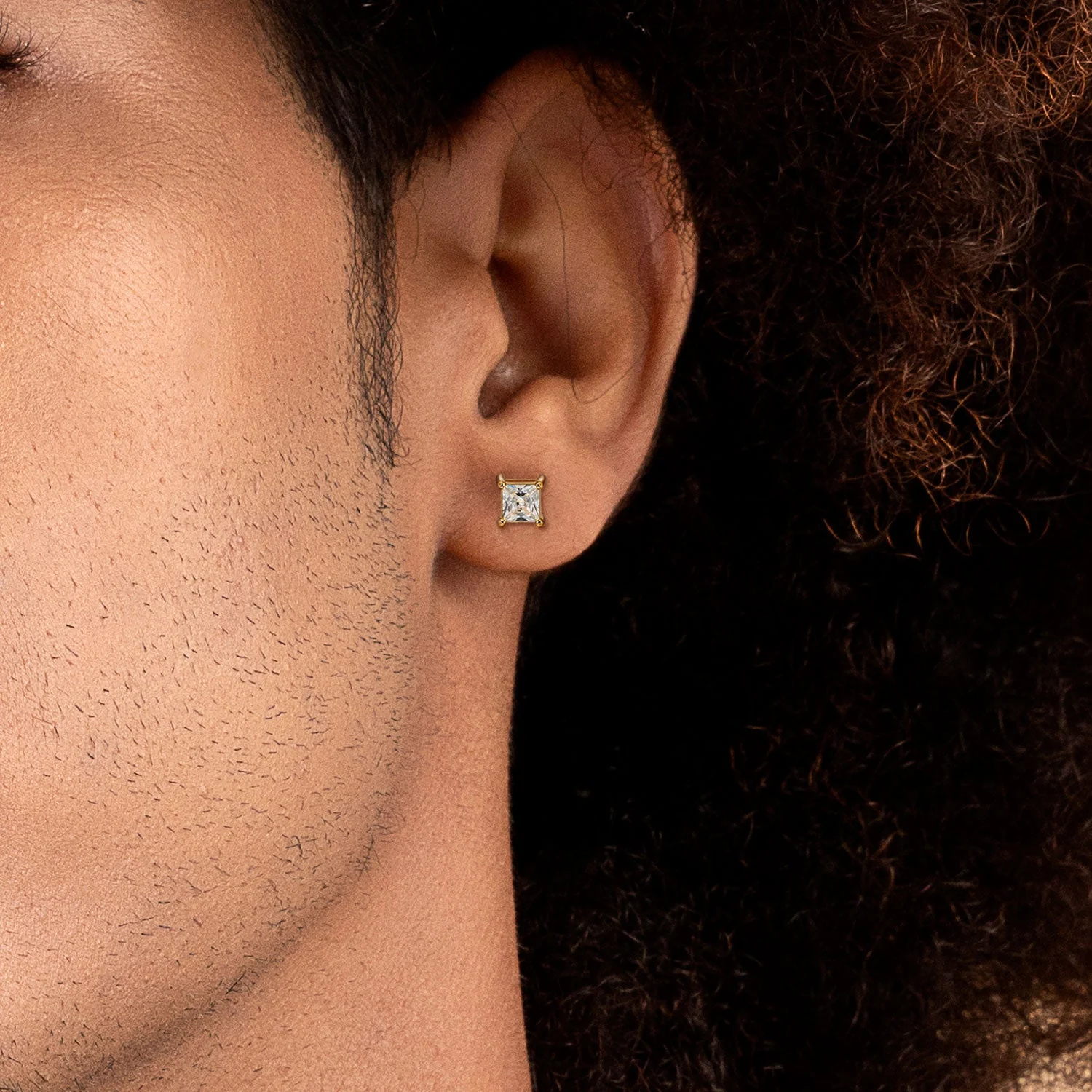 Custom Classic Moissanite Stud Earring - Image 32