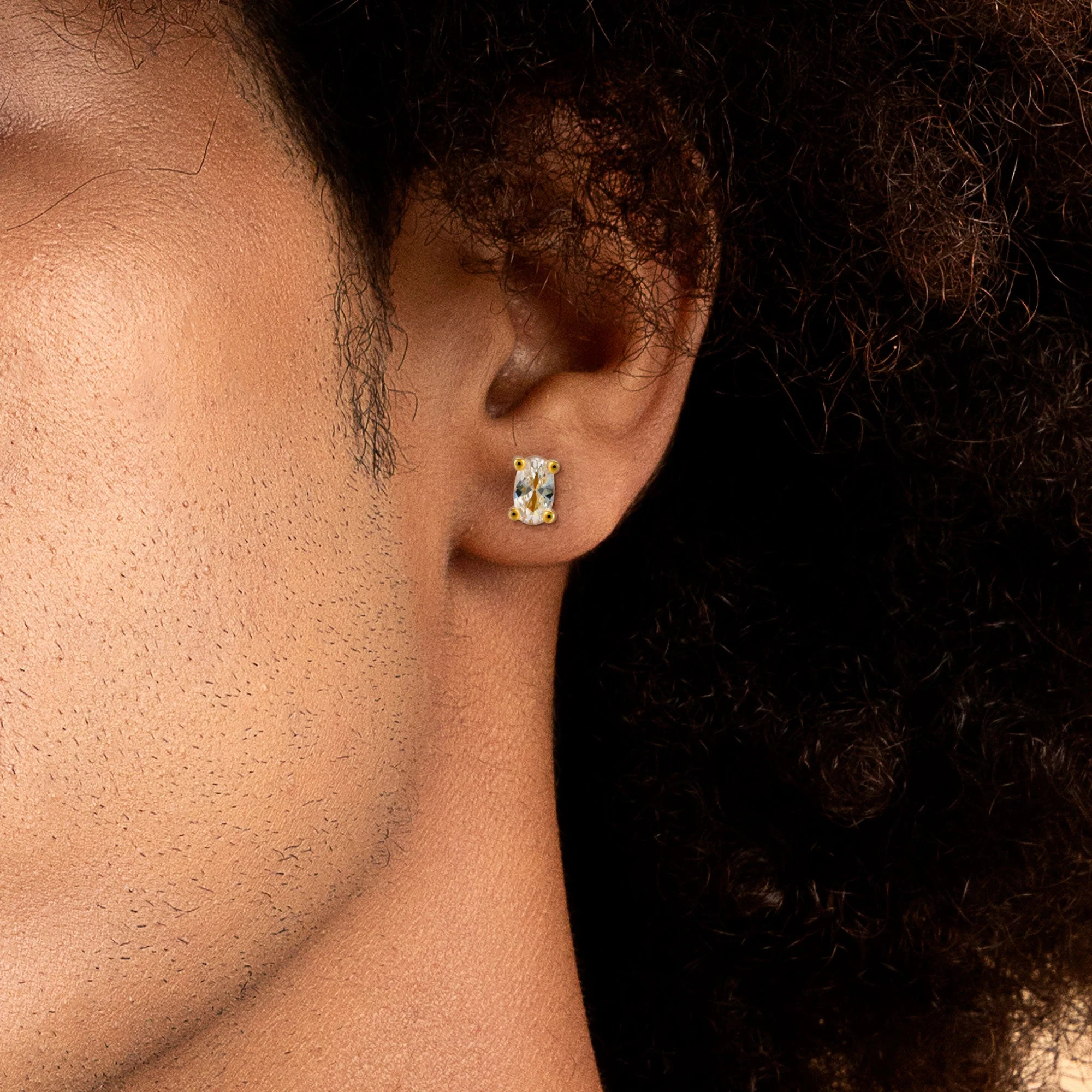 Custom Classic Moissanite Stud Earring - Image 68