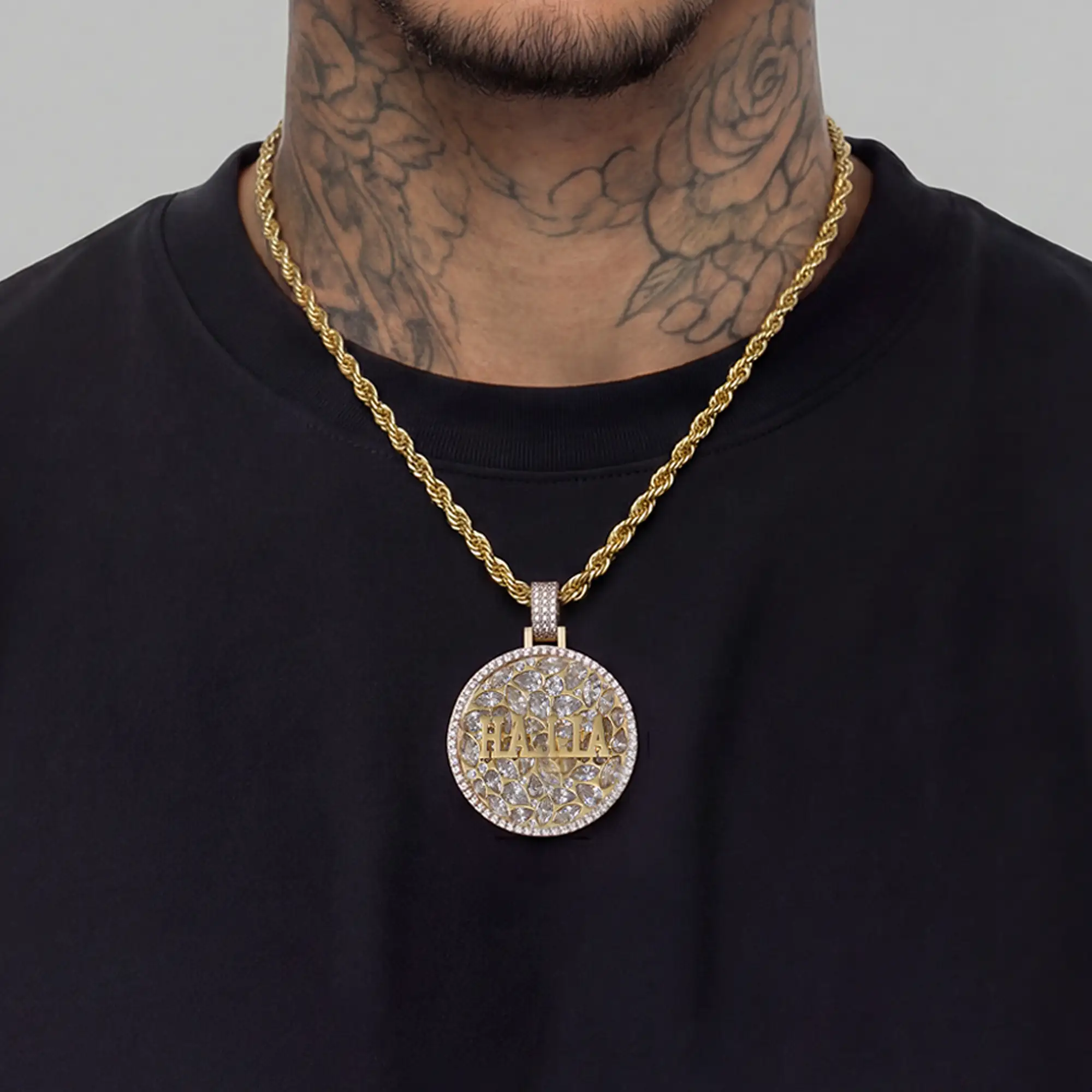Custom Engraved Name Badge Pendant - Image 2