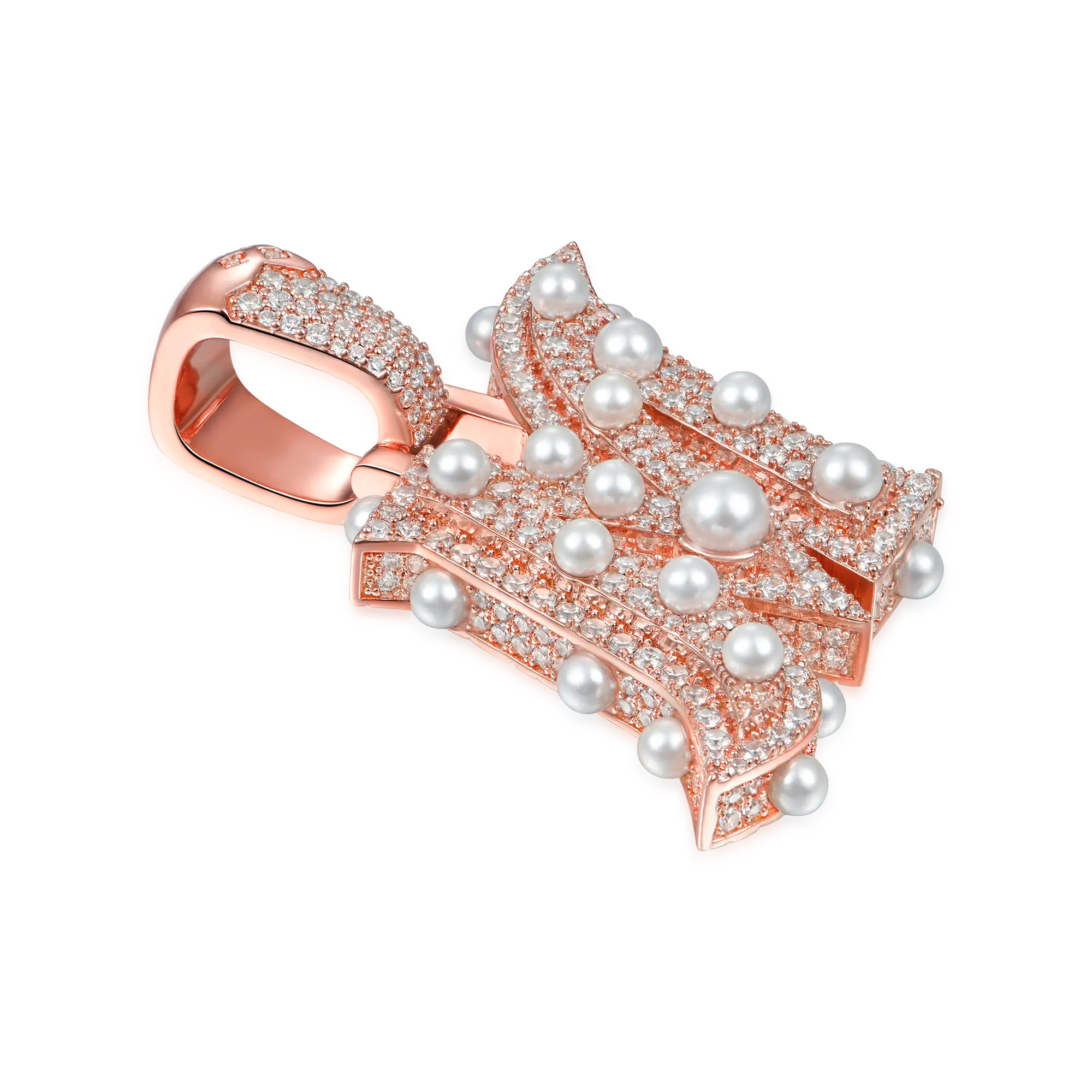 Custom Ethereal Pearl Letter Pendant - Image 4