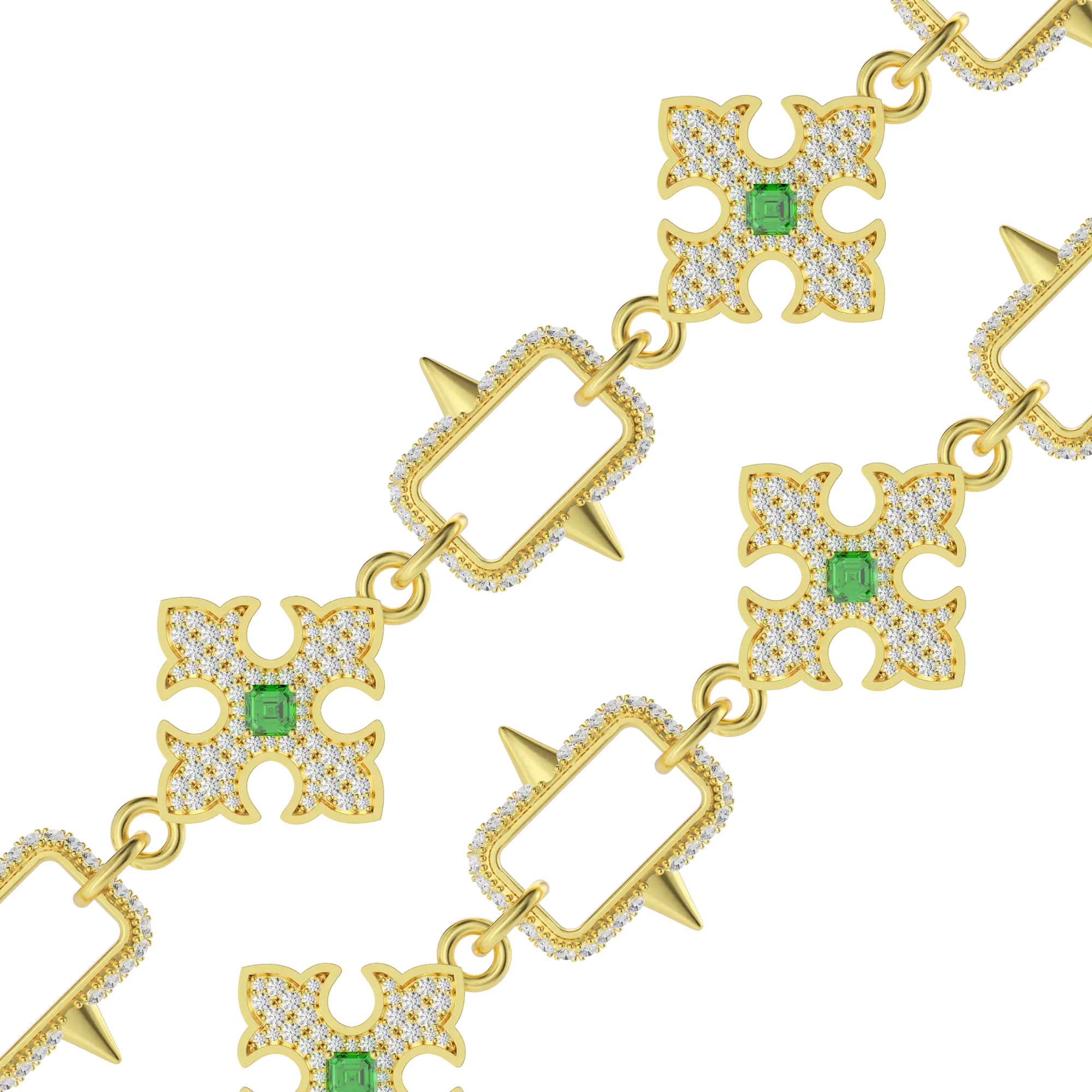 Custom Gothic Lucky Letter Wallet Chain - Image 6