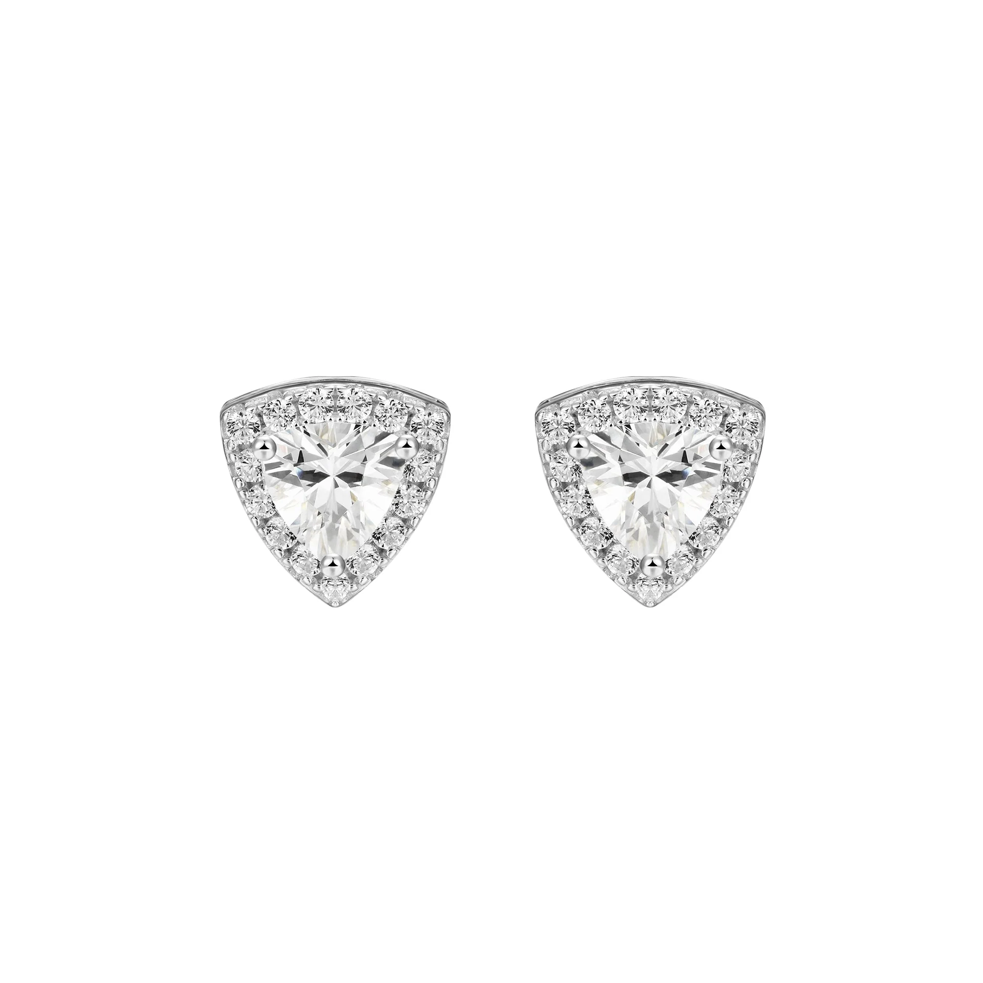Custom Halo Moissanite Stud Earring - Image 101