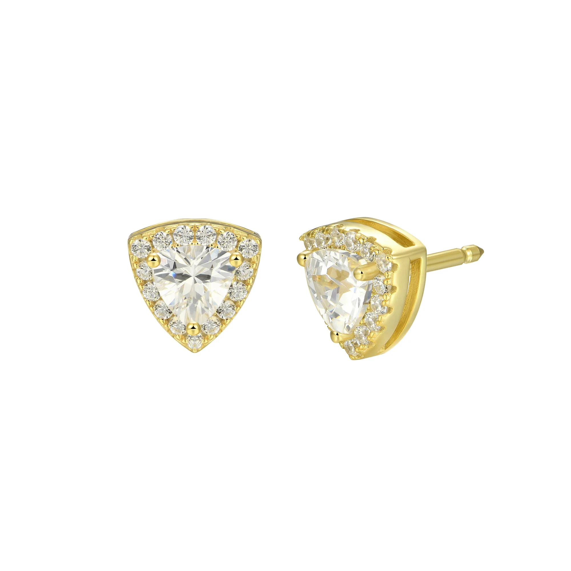 Custom Halo Moissanite Stud Earring - Image 103
