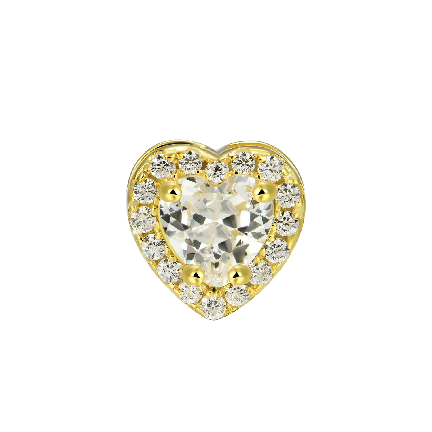 Custom Halo Moissanite Stud Earring - Image 119