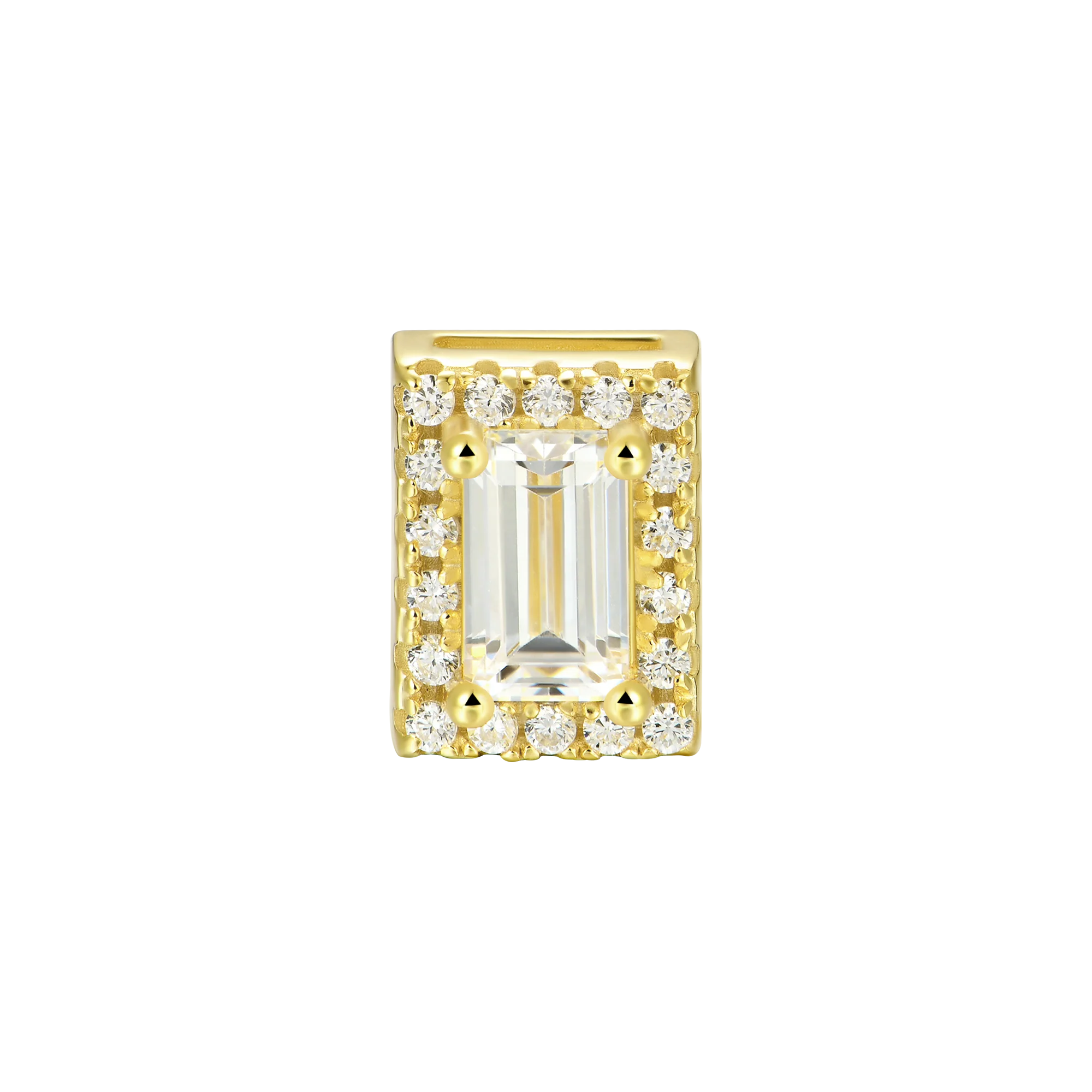 Custom Halo Moissanite Stud Earring - Image 191