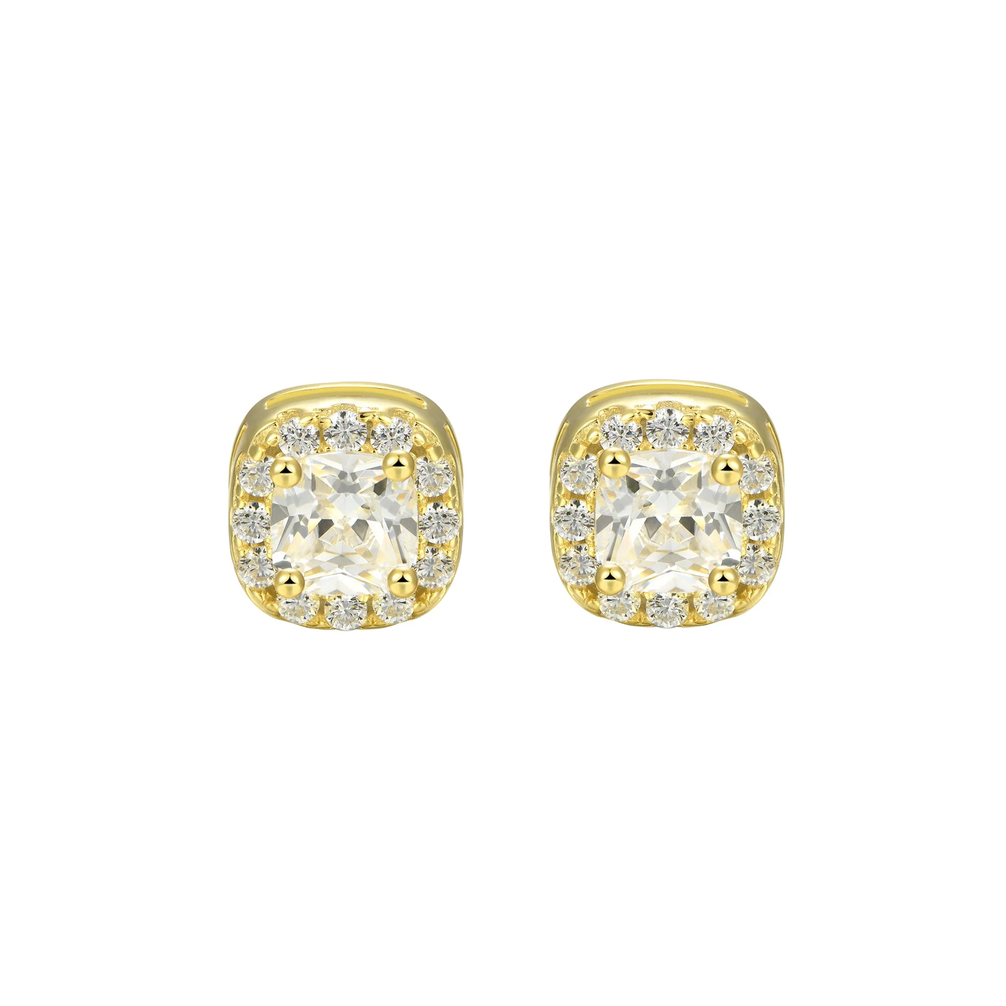 Custom Halo Moissanite Stud Earring - Image 48