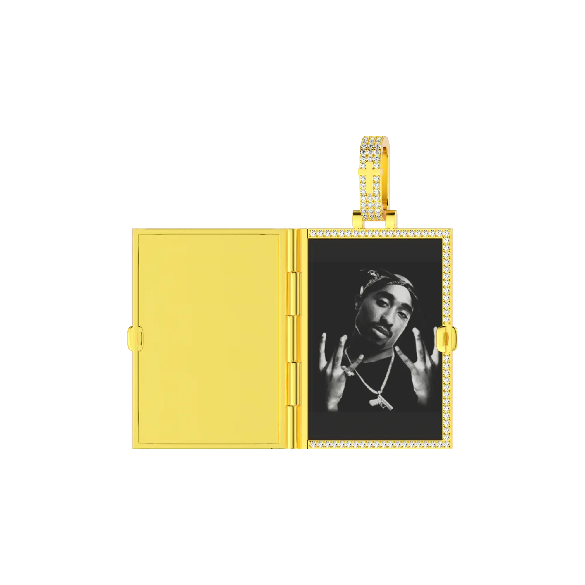 Custom Ice Bible Photo Pendant - 51mm - Image 3
