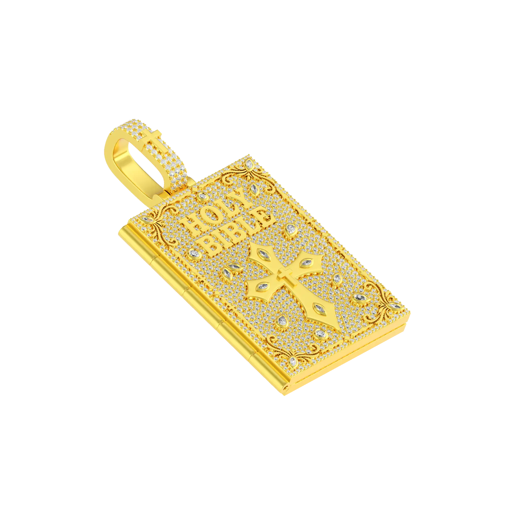 Custom Ice Bible Photo Pendant - 51mm - Image 4