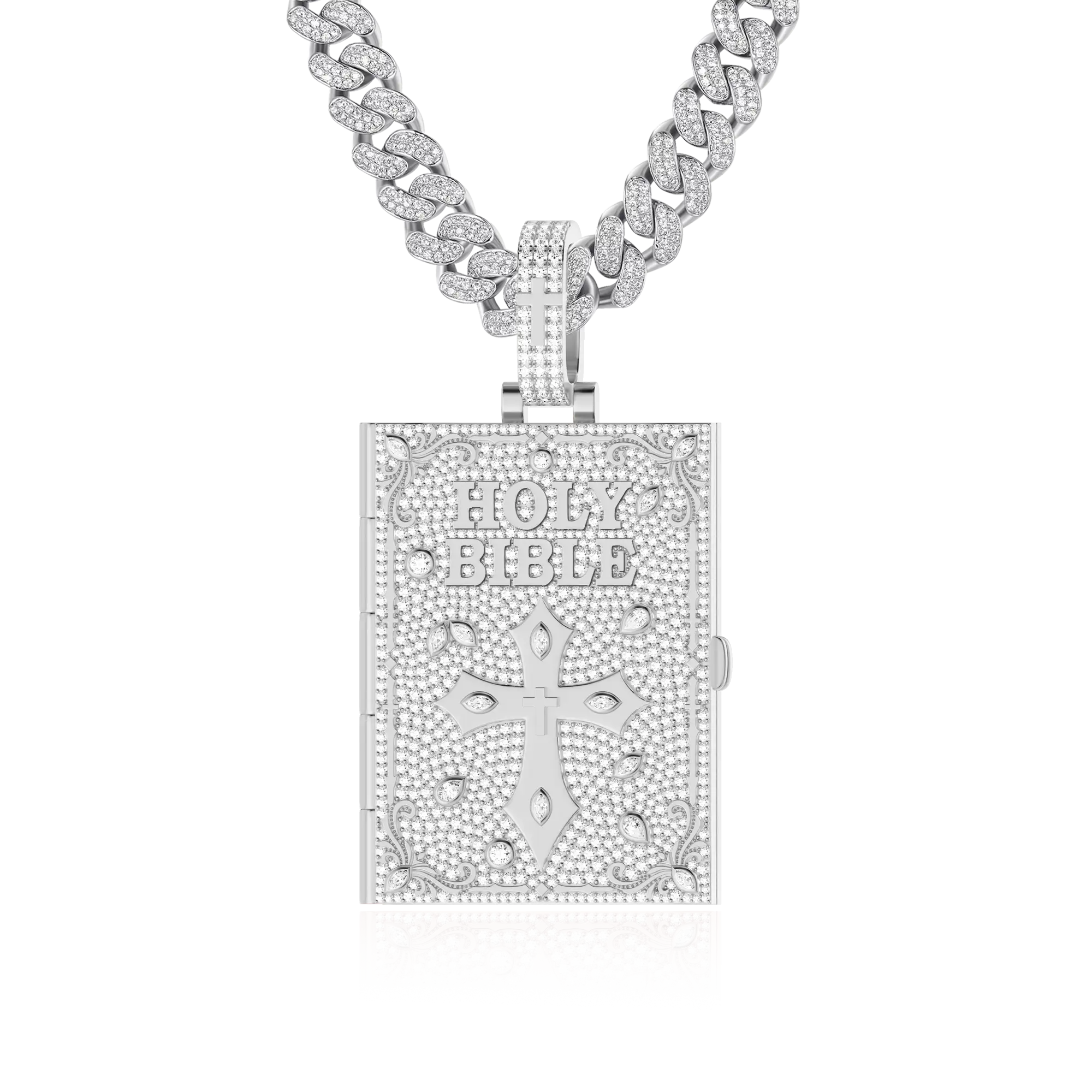 Custom Ice Bible Photo Pendant - 51mm - Image 7