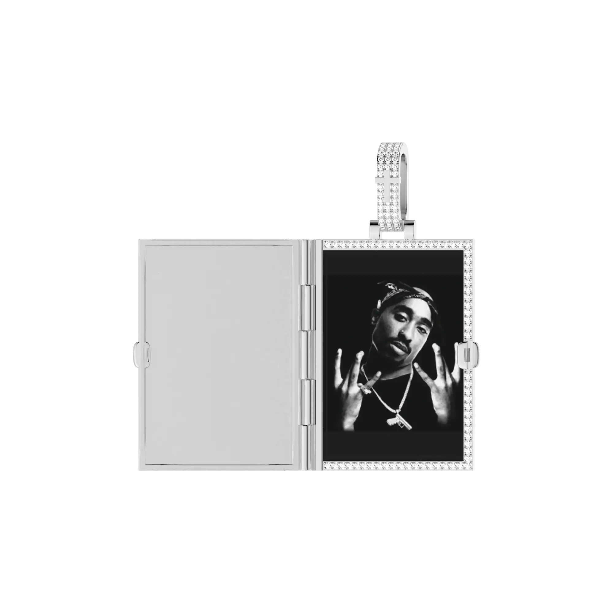 Custom Ice Bible Photo Pendant - 51mm - Image 8