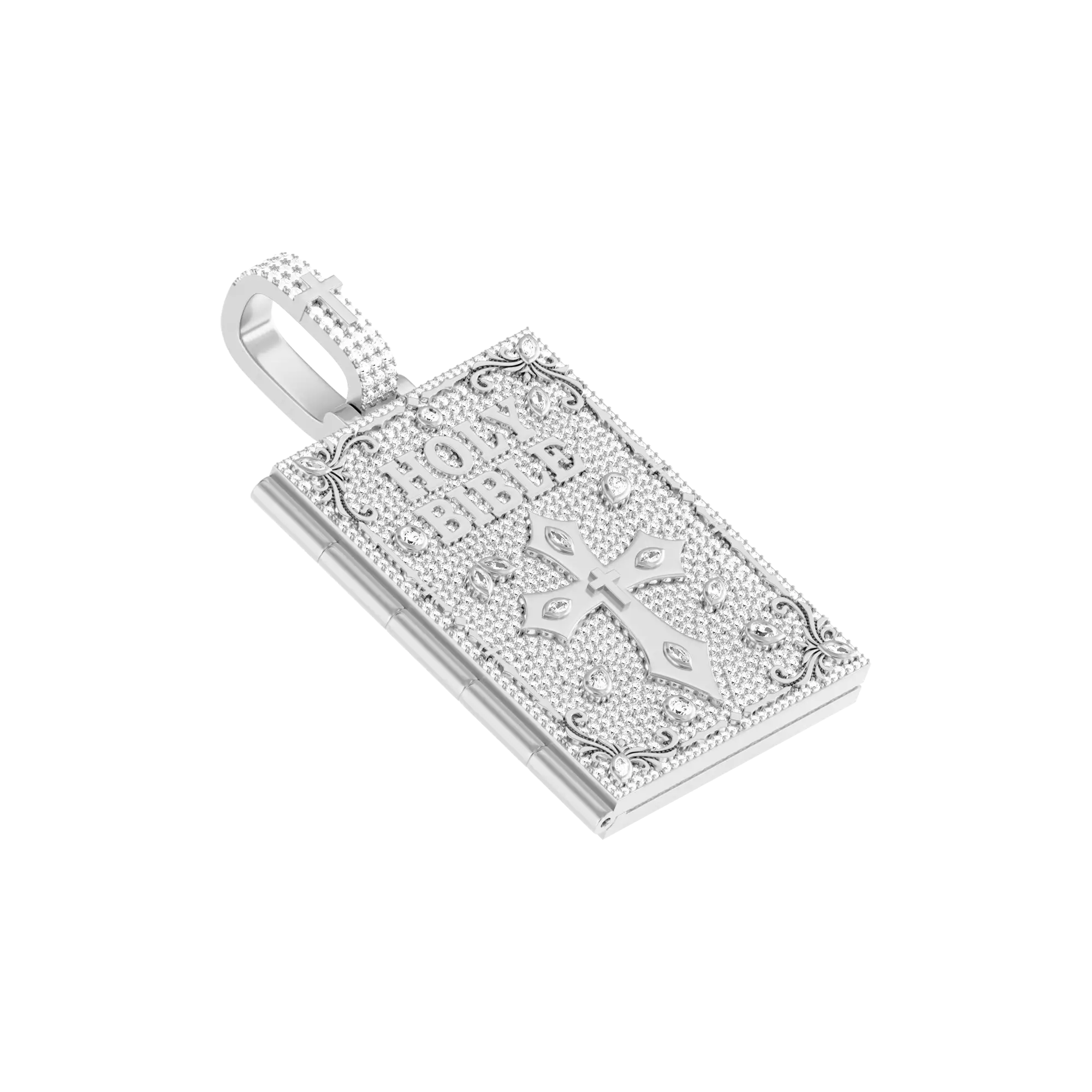 Custom Ice Bible Photo Pendant - 51mm - Image 9