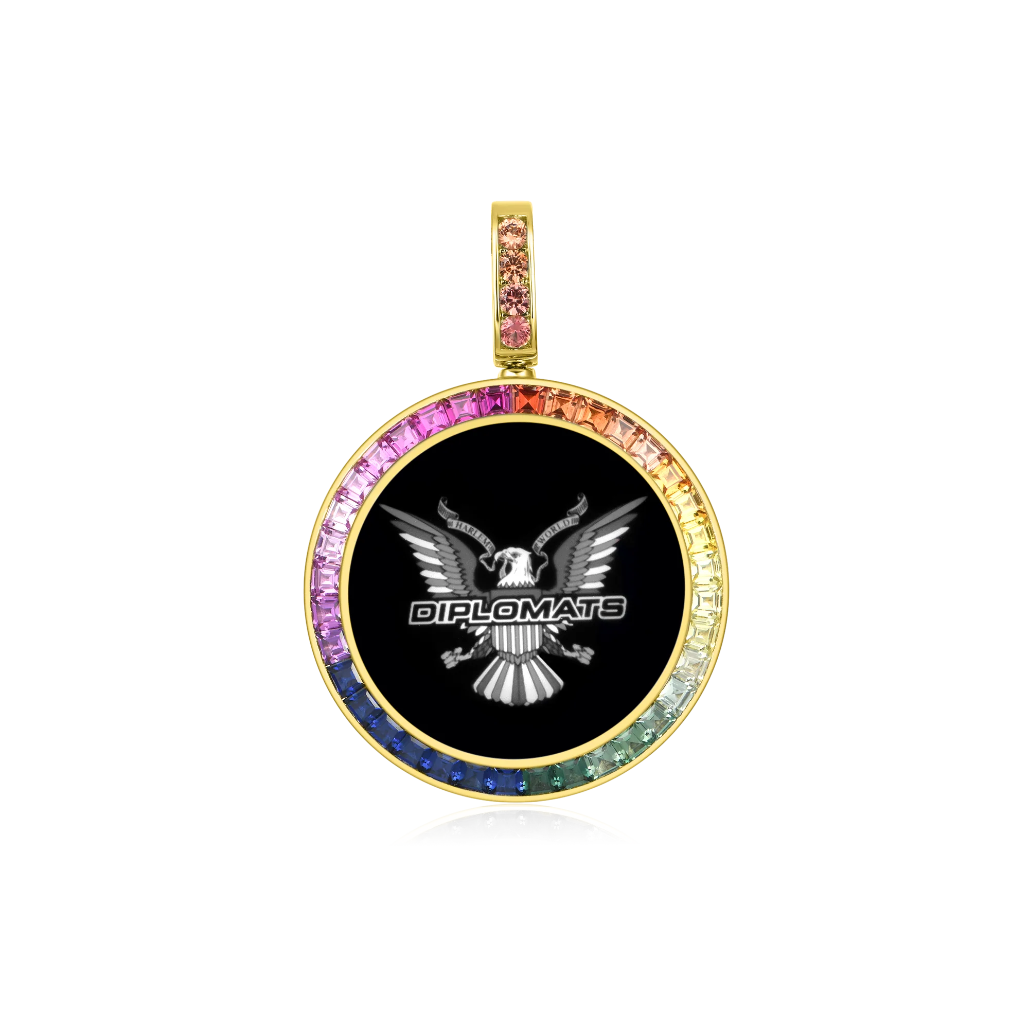 Custom Lab-Grown Gemstone Photo Pendant - Image 13