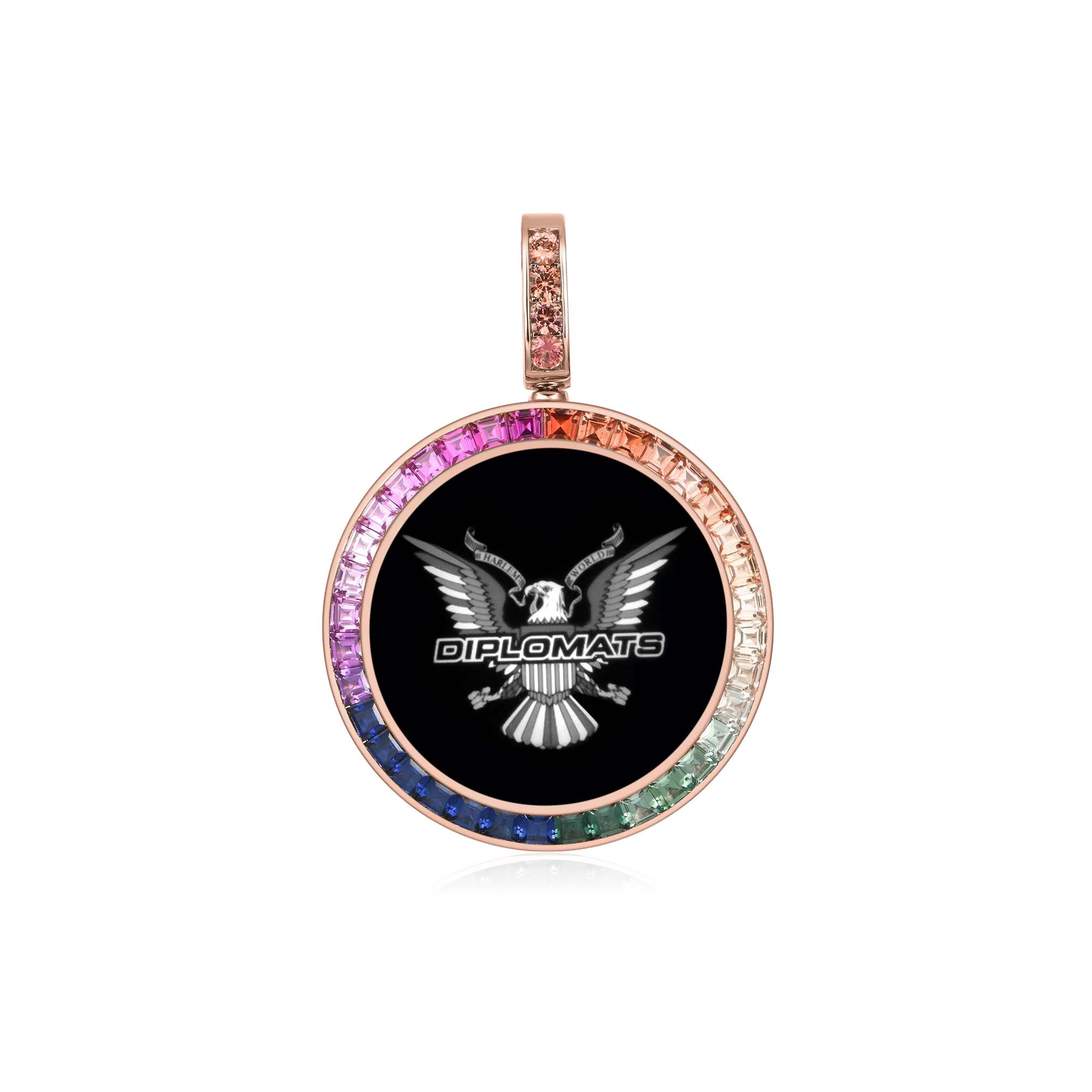 Custom Lab-Grown Gemstone Photo Pendant - Image 17