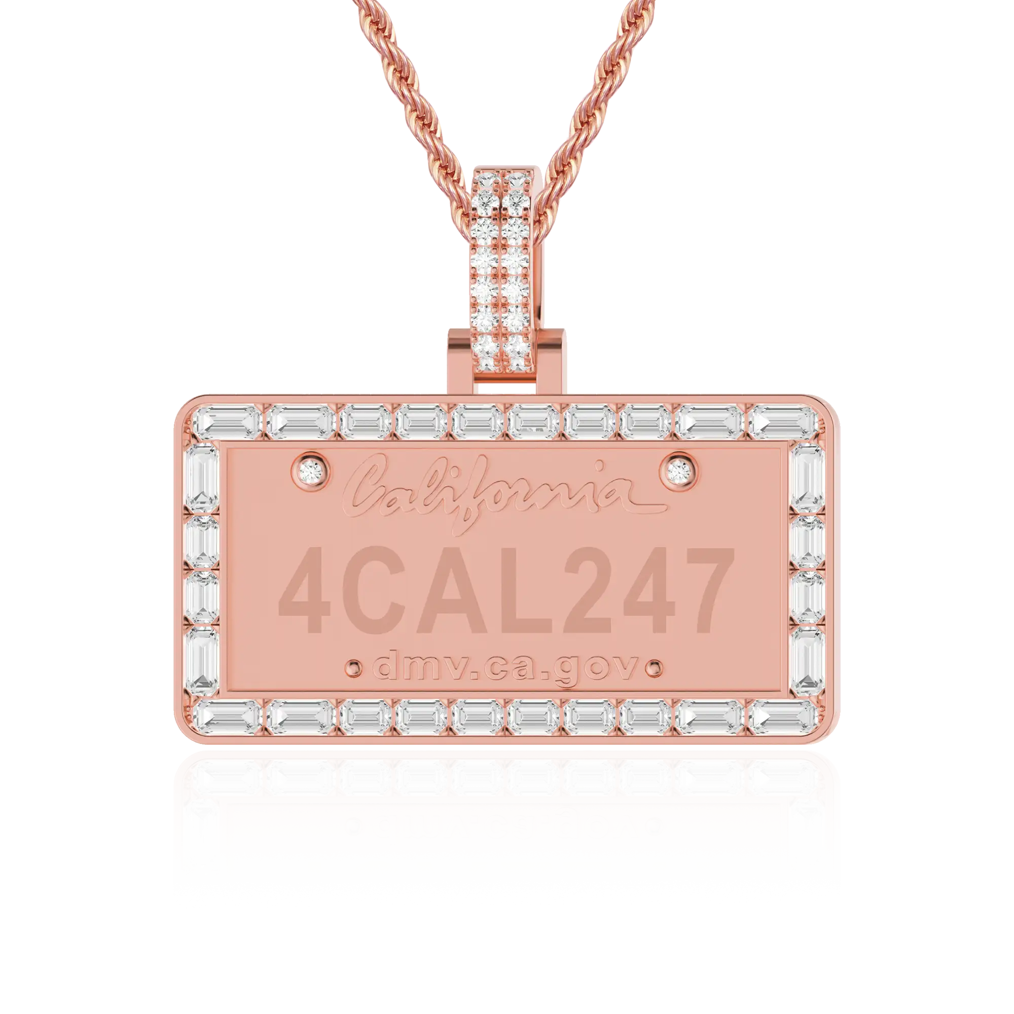 Custom License Plate Pendant (CA/GA) - Image 12