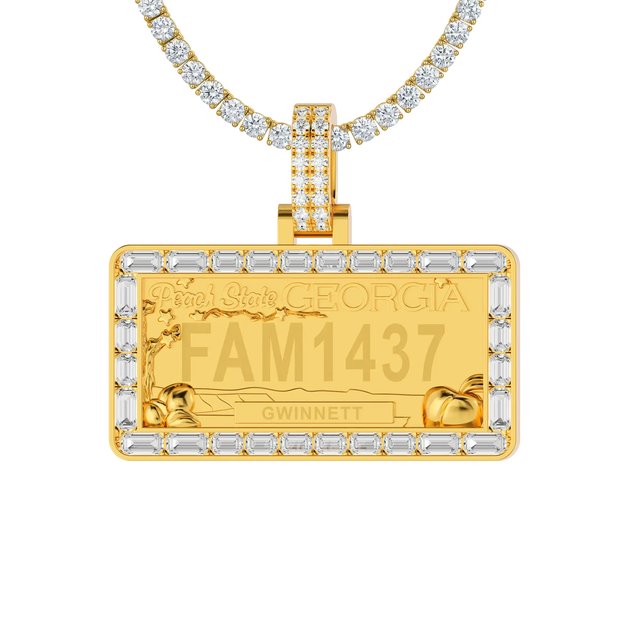 Custom License Plate Pendant (CA/GA) - Image 13