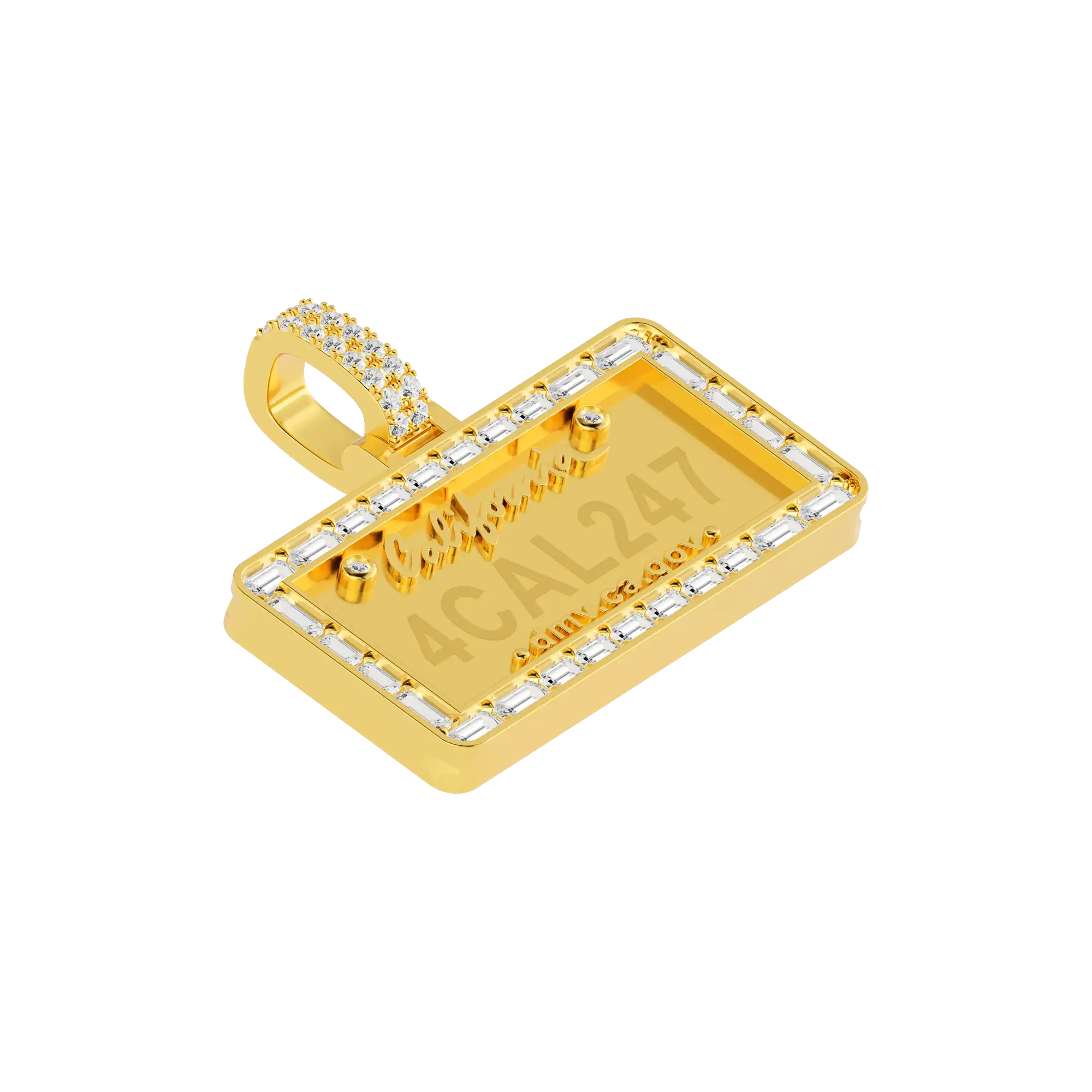 Custom License Plate Pendant (CA/GA) - Image 4
