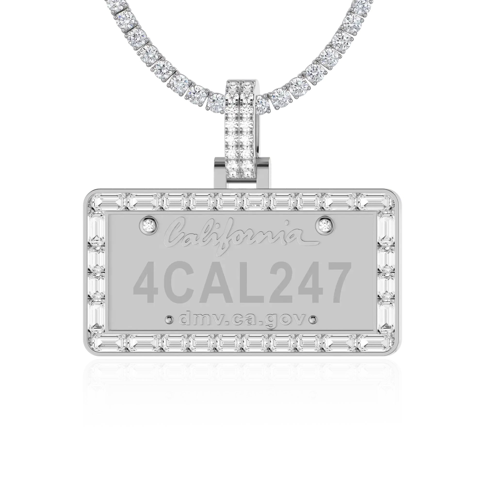 Custom License Plate Pendant (CA/GA) - Image 7