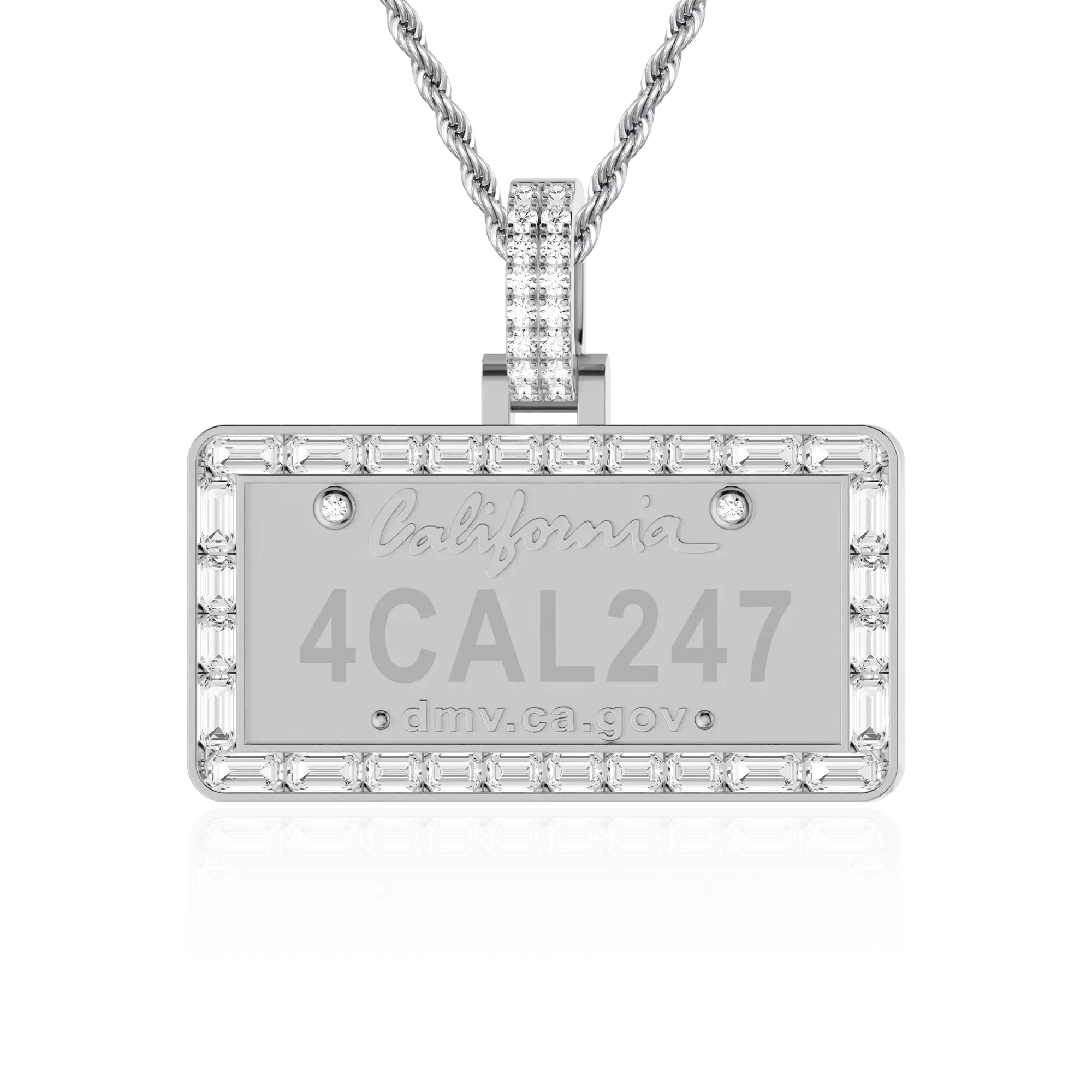 Custom License Plate Pendant (CA/GA) - Image 9