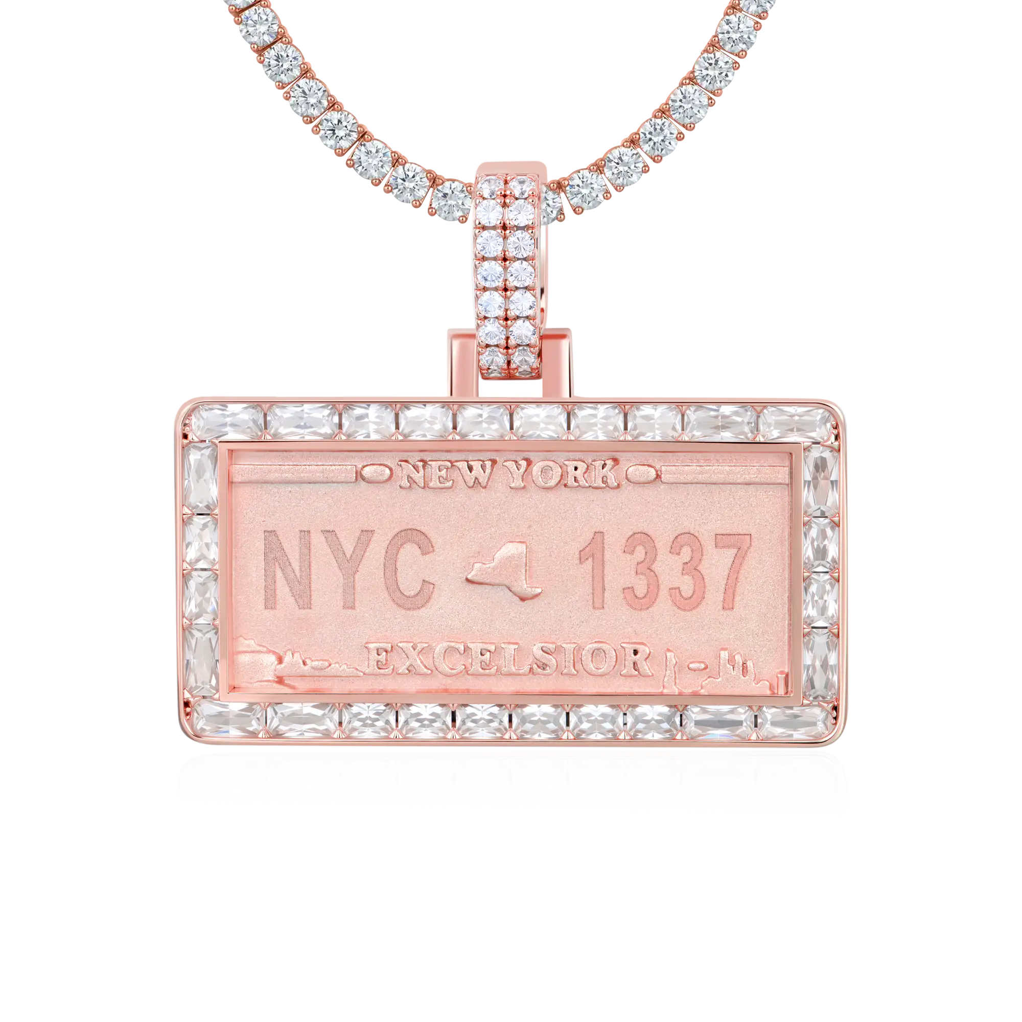 Custom License Plate Pendant (TX/NY/FL) - Image 11