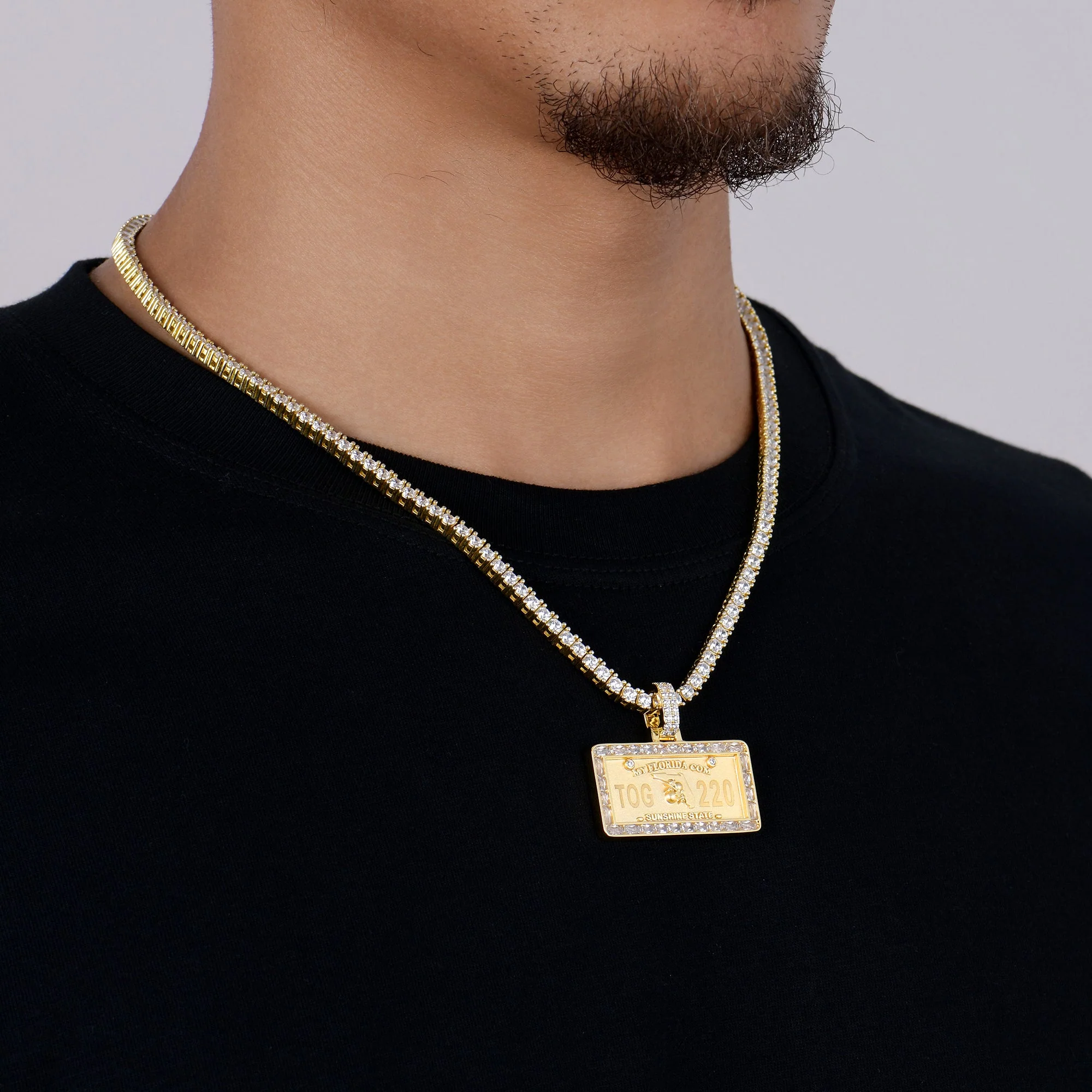 Custom License Plate Pendant (TX/NY/FL) - Image 16