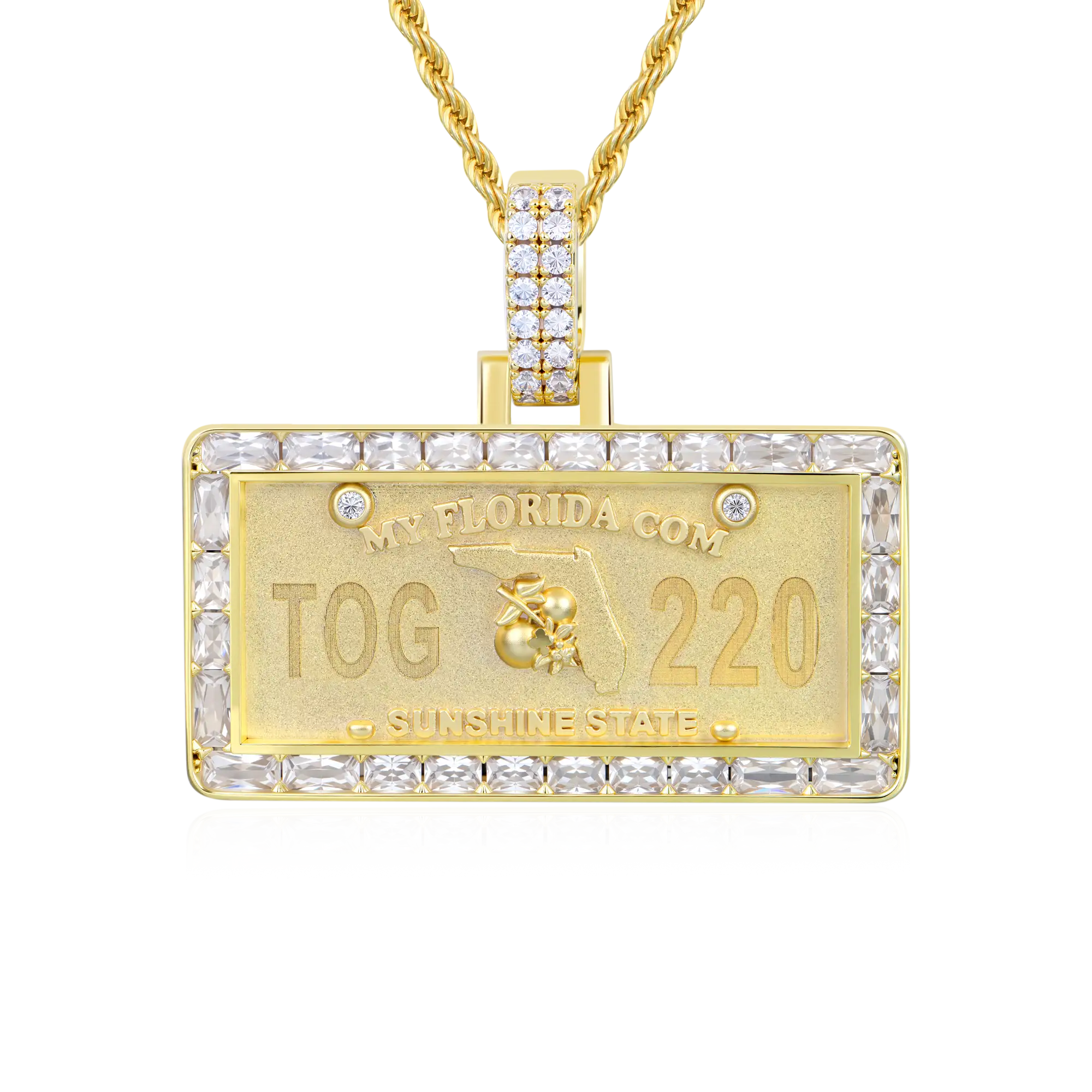 Custom License Plate Pendant (TX/NY/FL) - Image 17