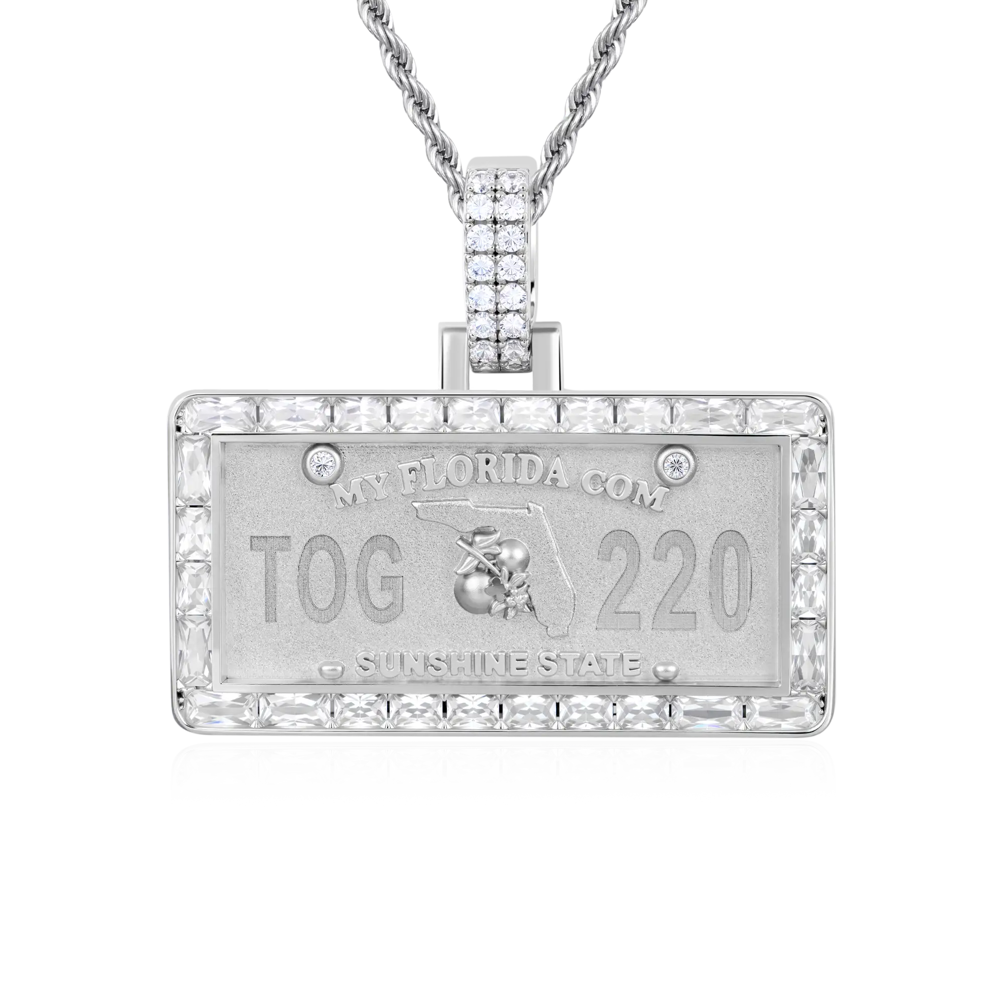 Custom License Plate Pendant (TX/NY/FL) - Image 21