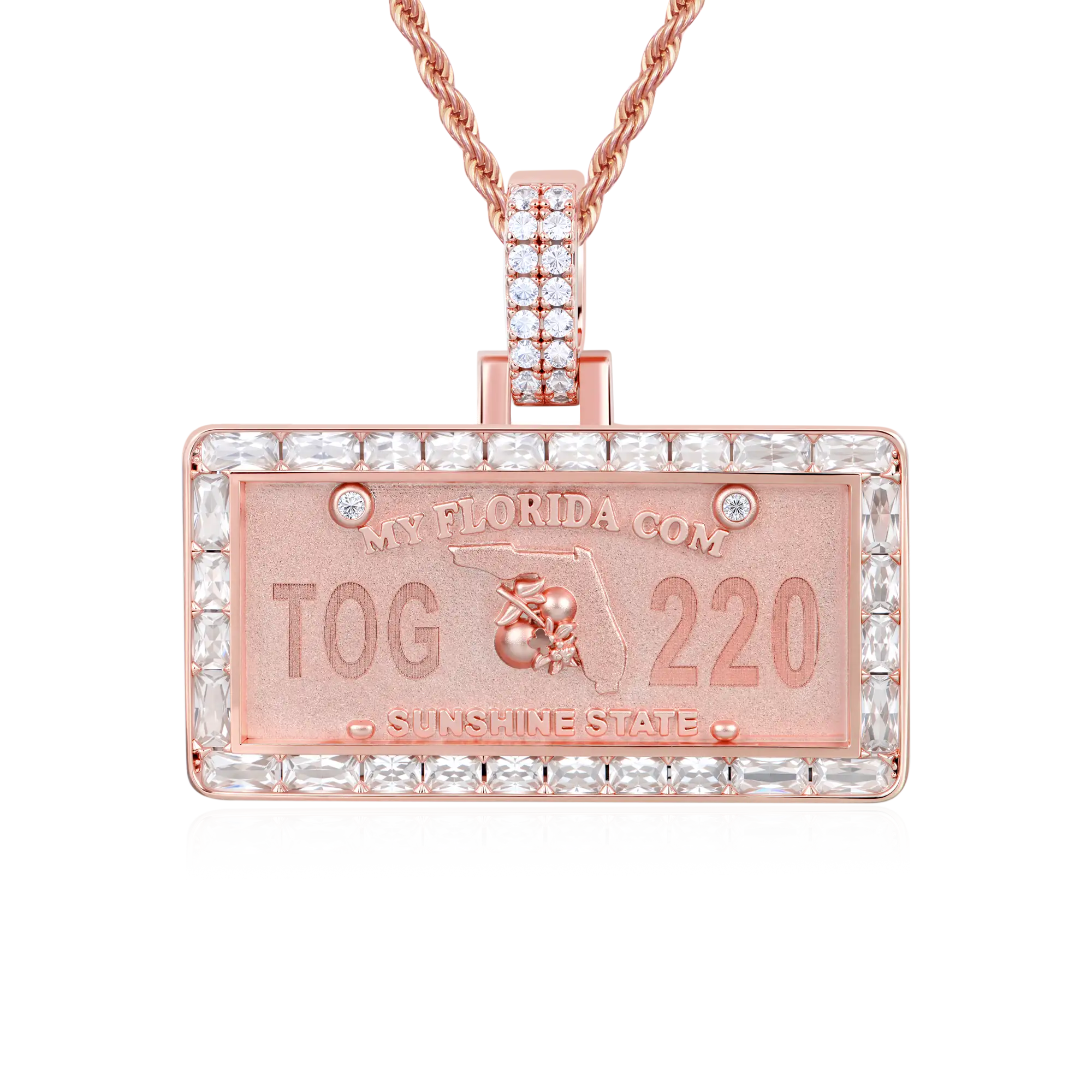 Custom License Plate Pendant (TX/NY/FL) - Image 25