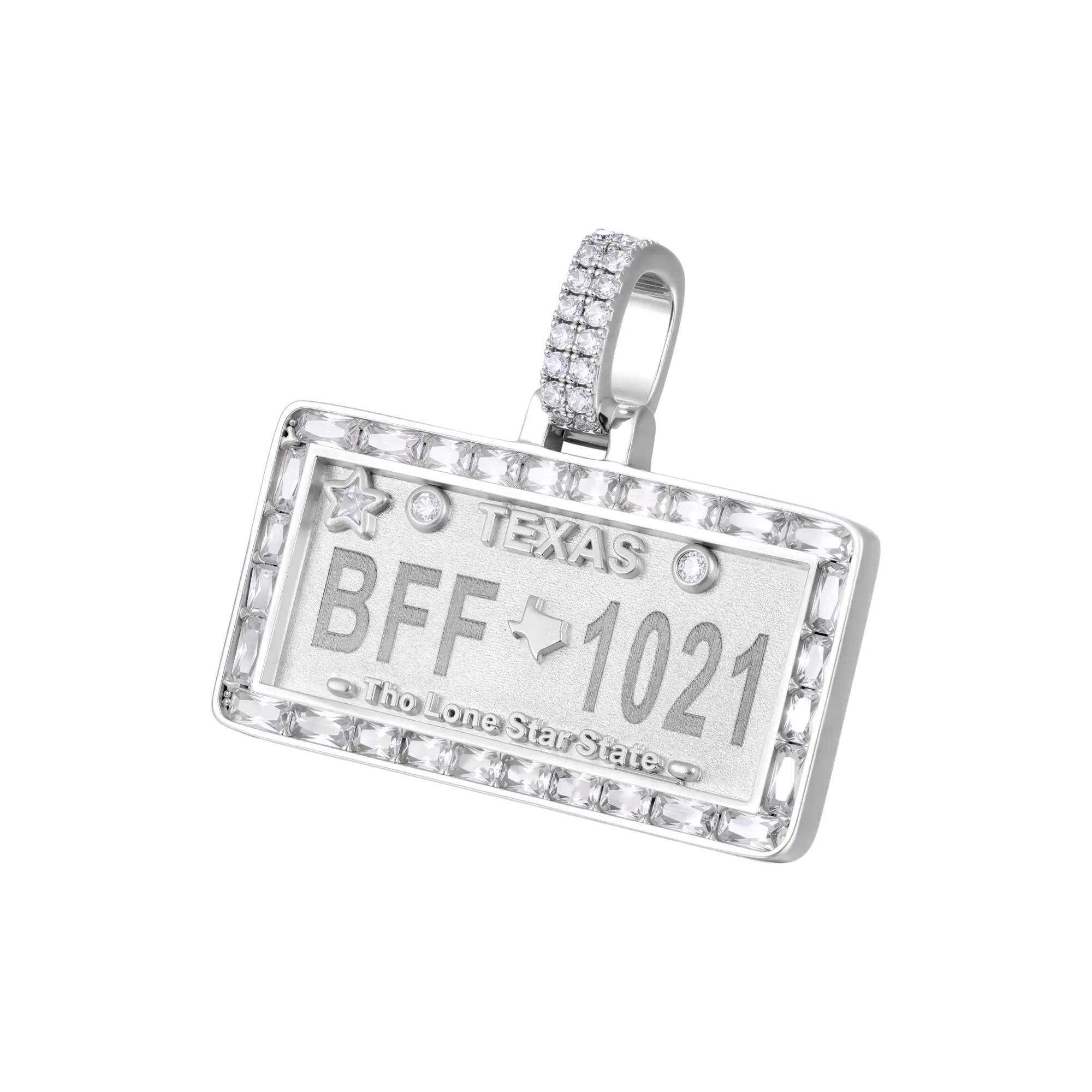 Custom License Plate Pendant (TX/NY/FL) - Image 36
