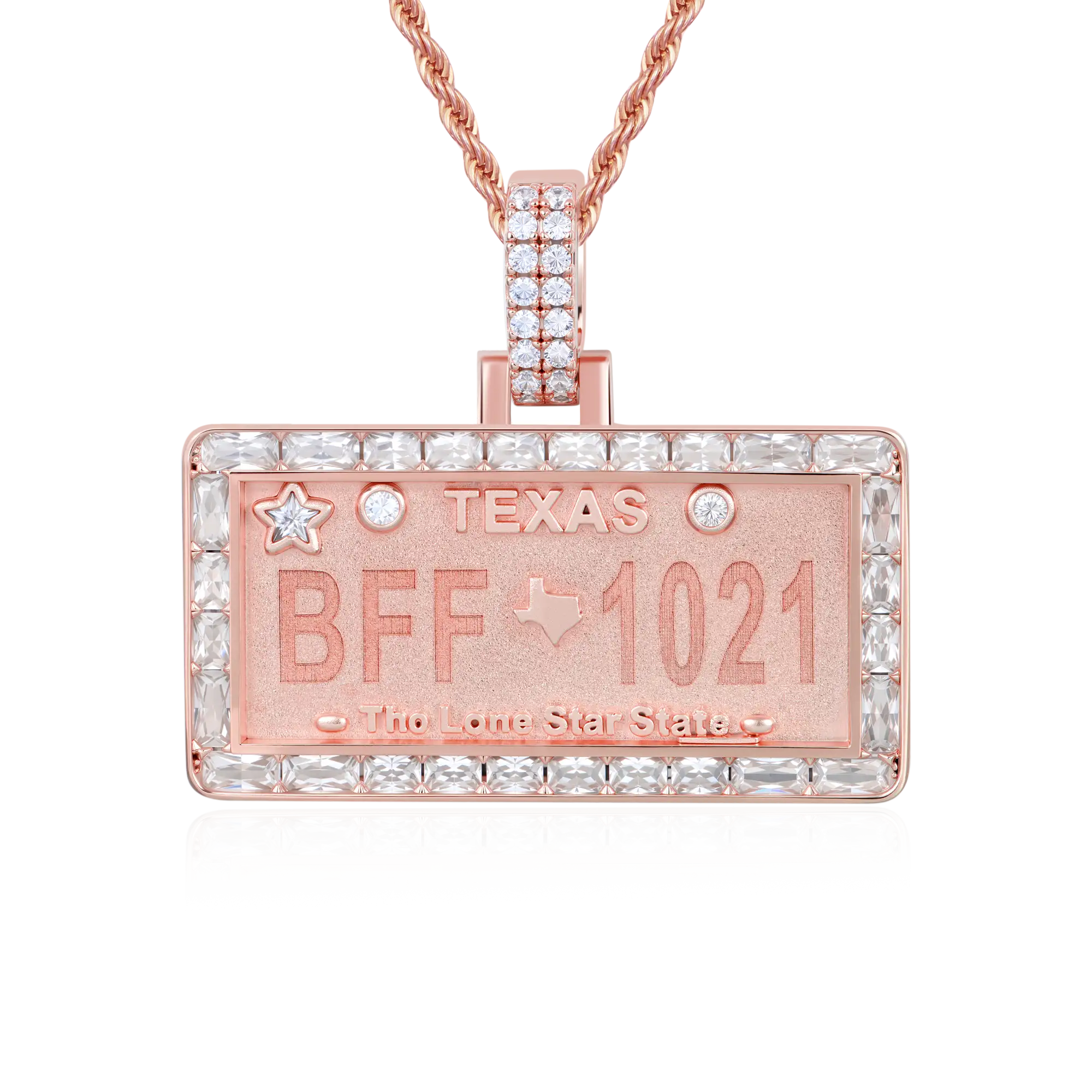 Custom License Plate Pendant (TX/NY/FL) - Image 39