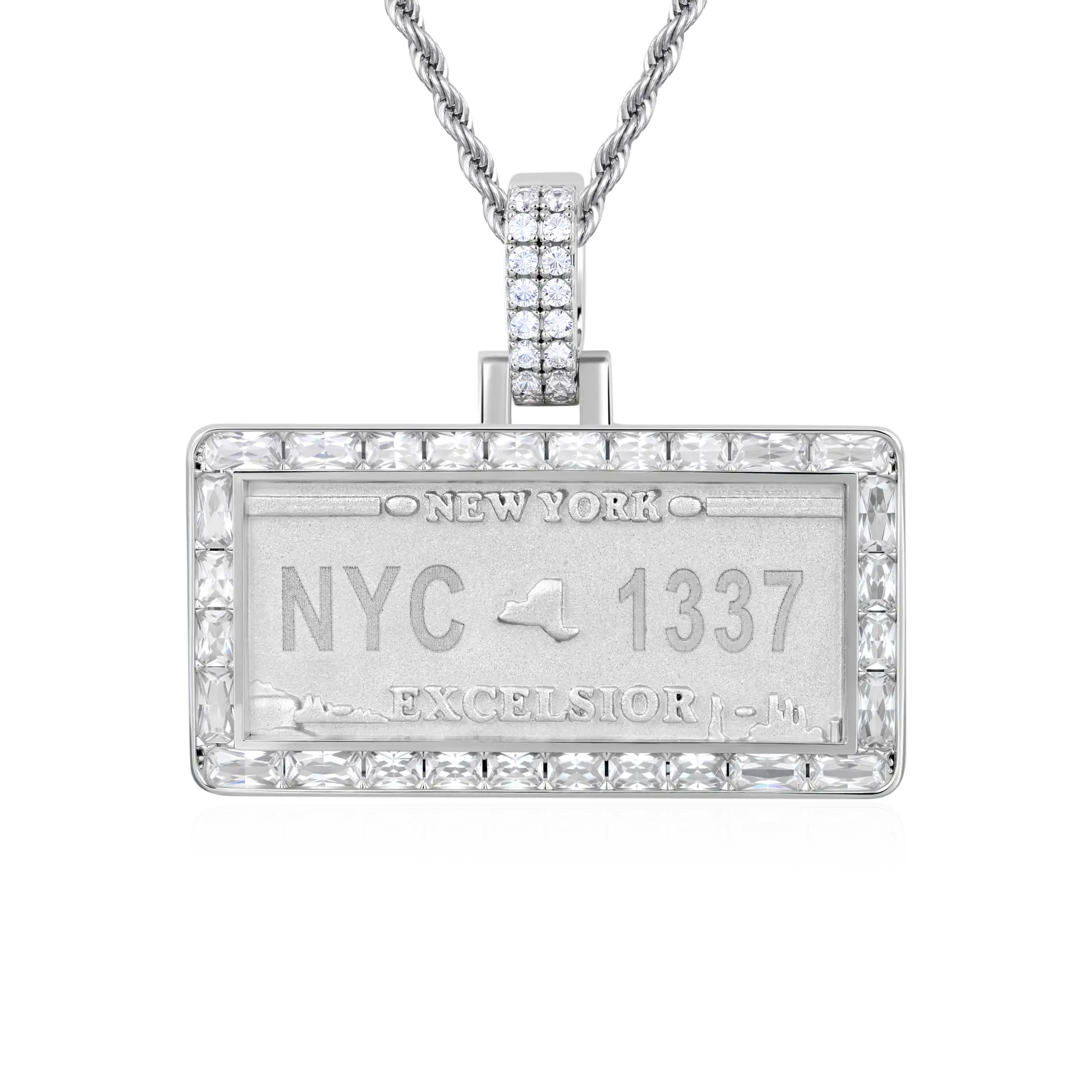 Custom License Plate Pendant (TX/NY/FL) - Image 8